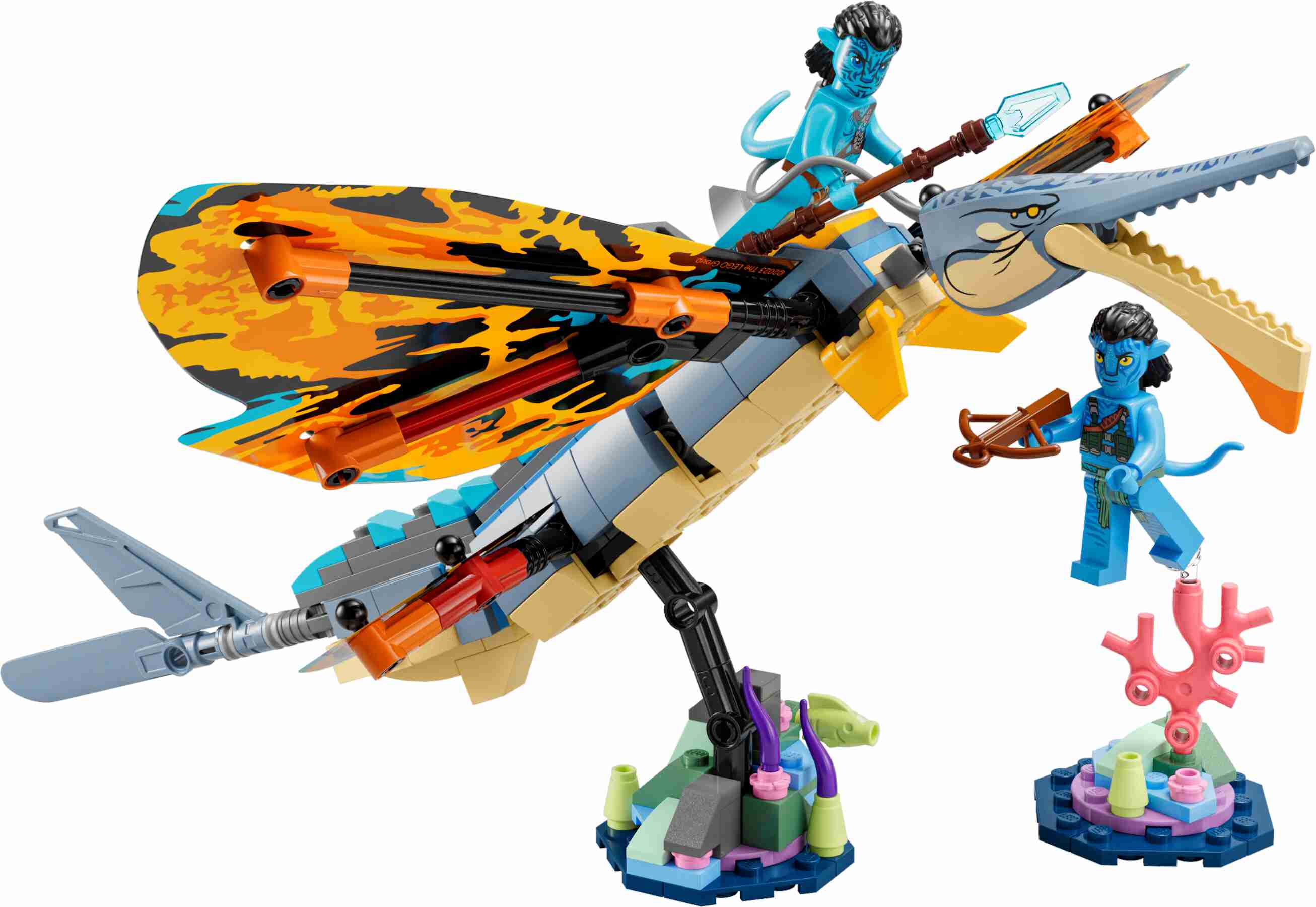 LEGO 75576 Avatar Skimwing Abenteuer, Tonowari und Jake Sully, Korallenriff