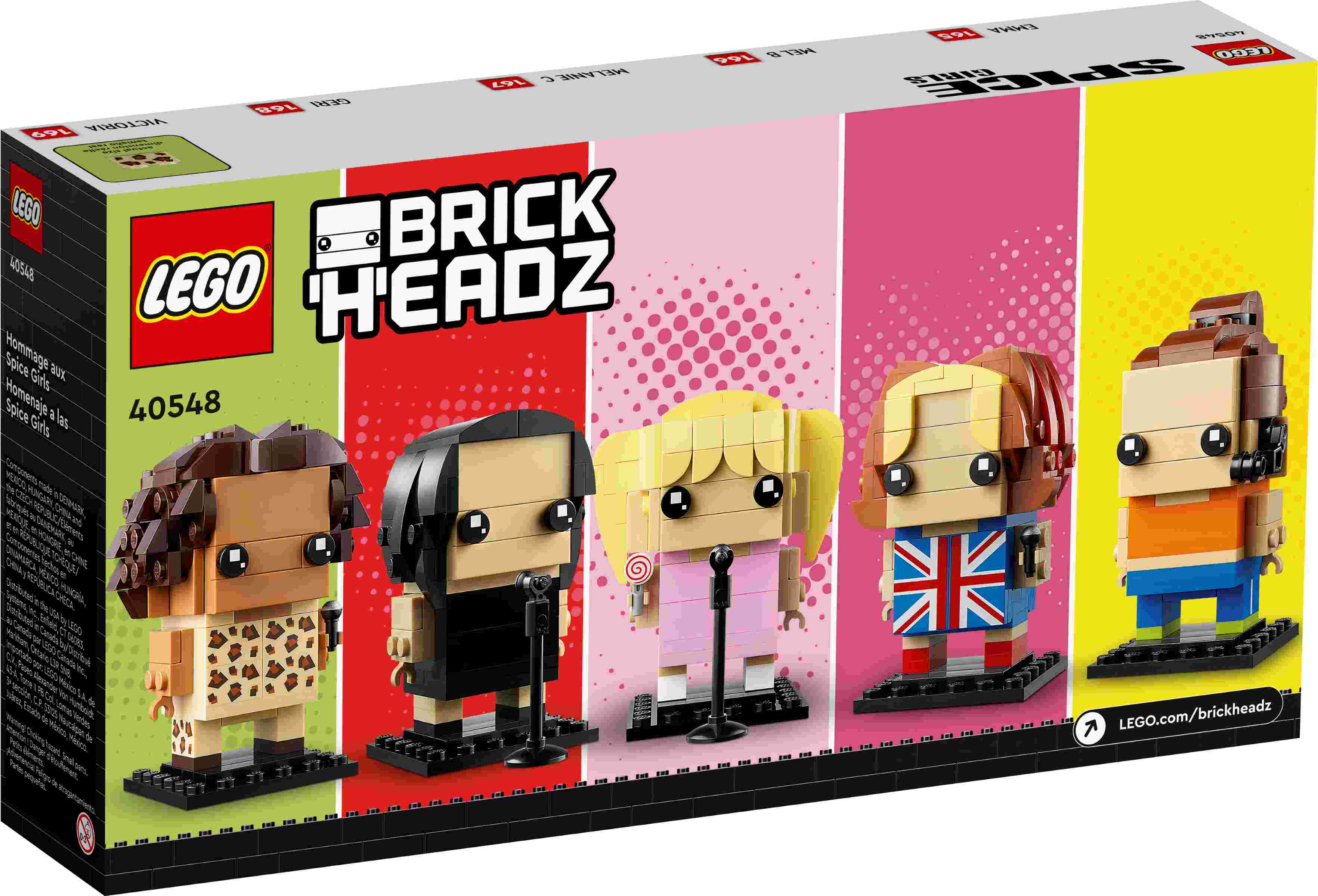 LEGO 40548 BrickHeadz Hommage an die Spice Girls, Grundplatten zum Aufstellen