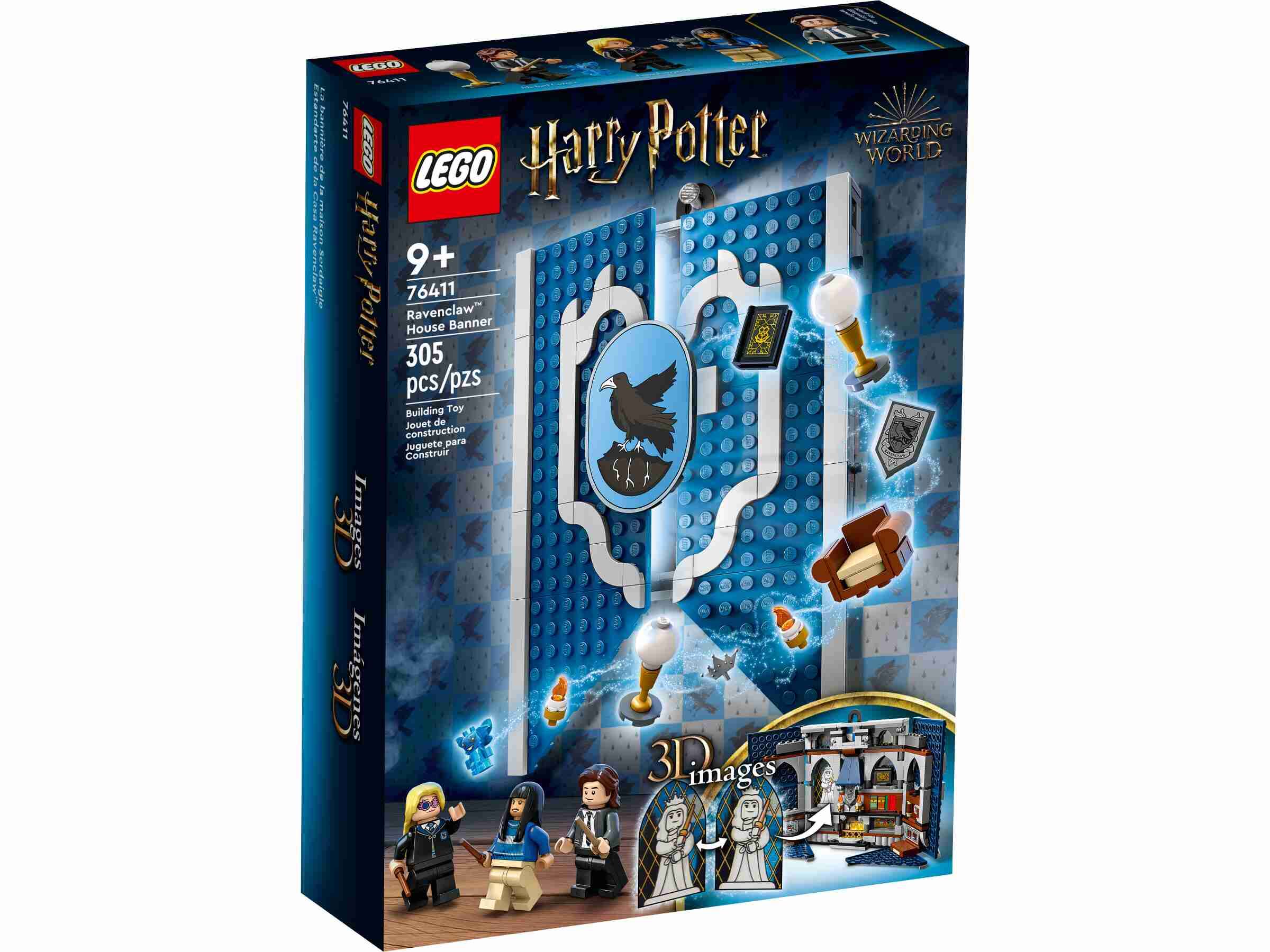 LEGO 76411 Harry Potter Hausbanner Ravenclaw, 3 Minifiguren