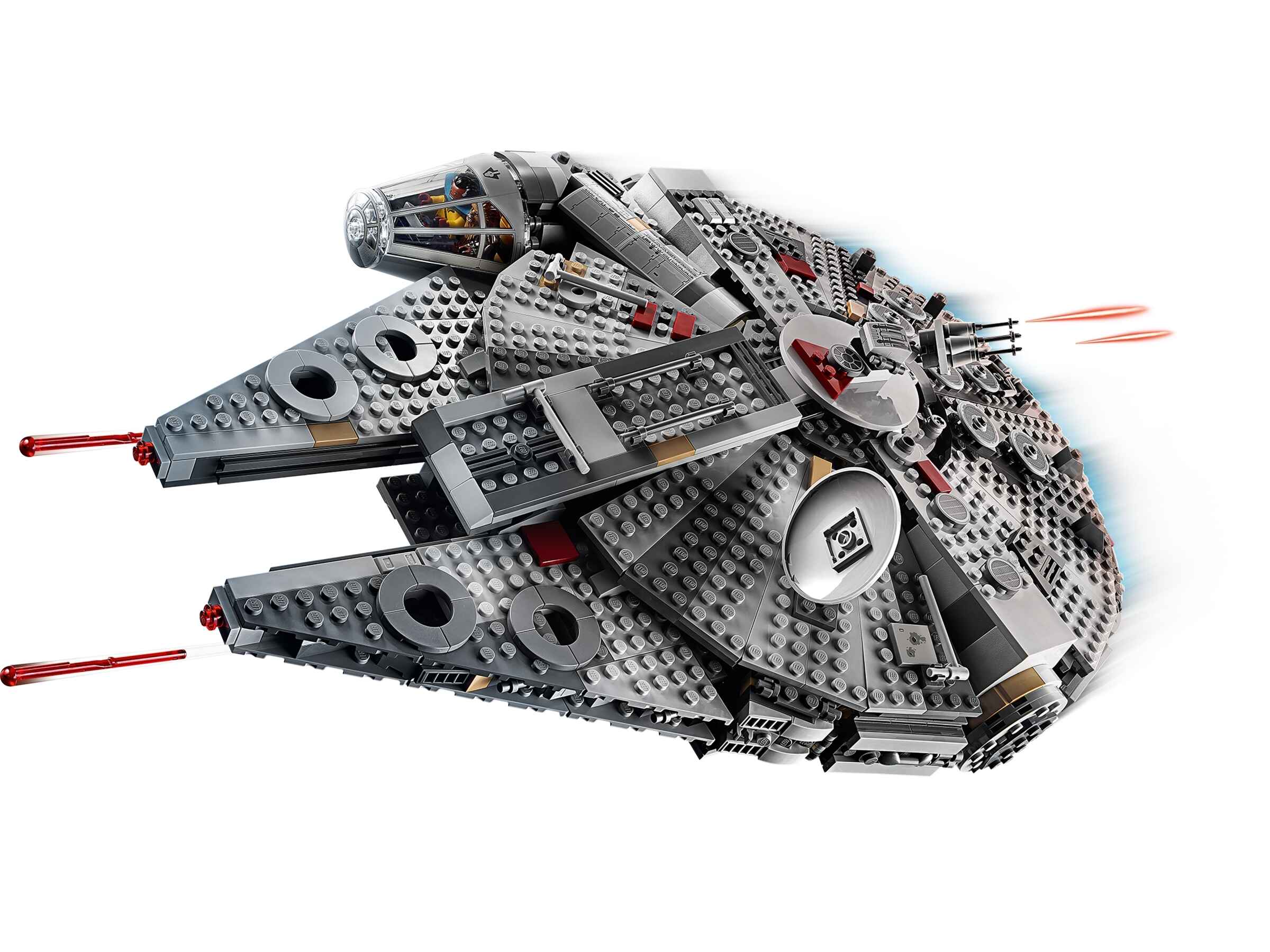 LEGO 75257 Star Wars Millennium Falcon, 5 Minifiguren und 2 Droiden