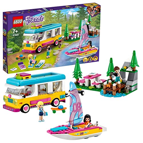 LEGO 41681 Friends Wohnmobil- und Segelbootausflug, mit Wohnmobil und Boot