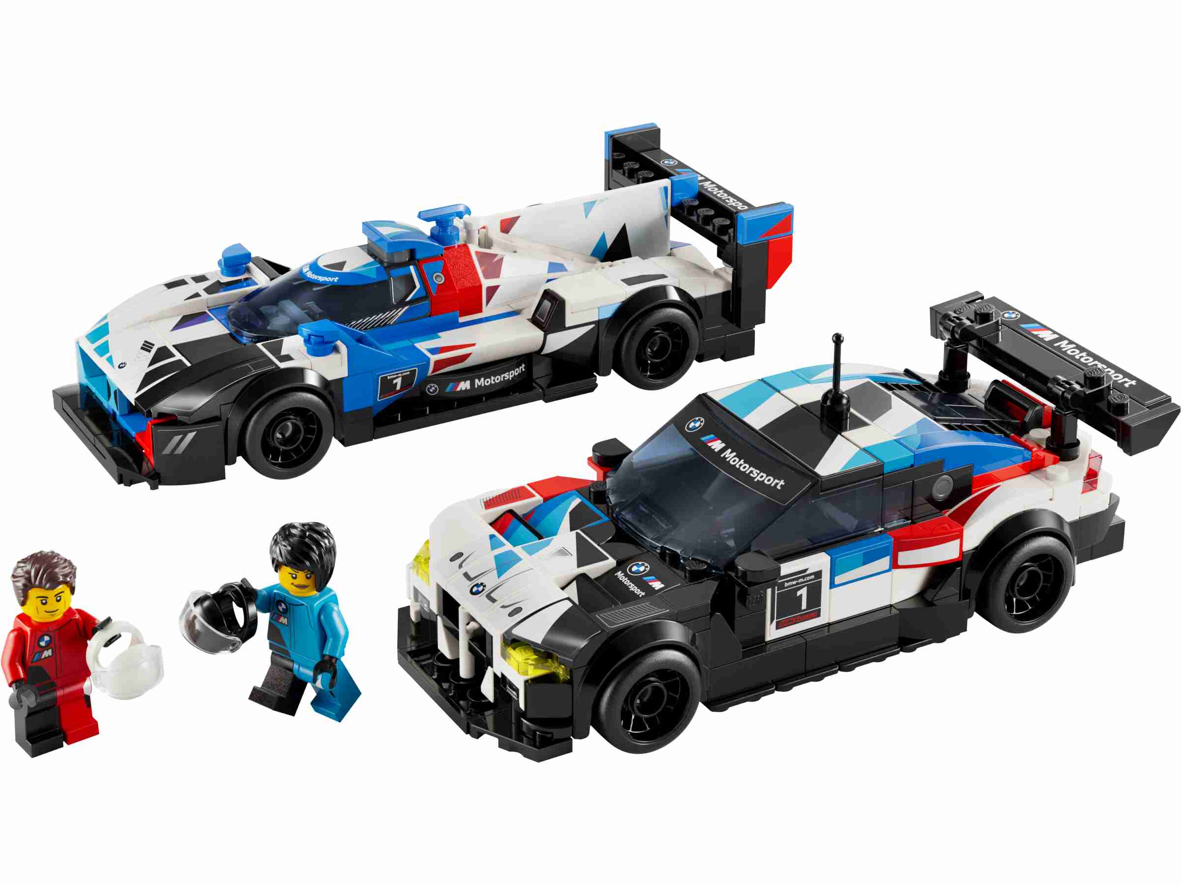 LEGO 76922 Speed Champions BMW M4 GT3 & BMW M Hybrid V8 Rennwagen, 2 Minifiguren