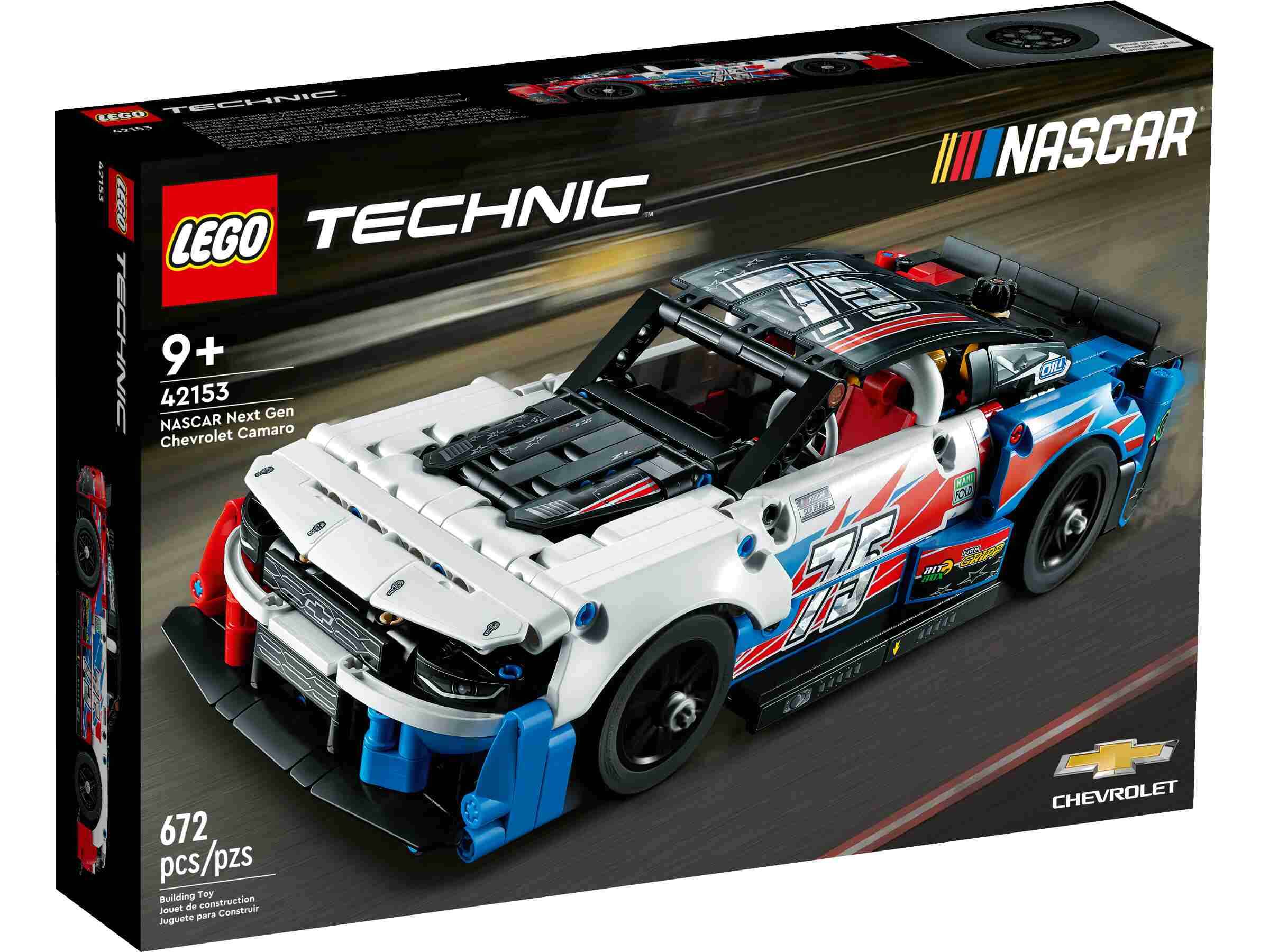 LEGO 42153 Technic NASCAR Next Gen Chevrolet Camaro ZL1, V8-Motor