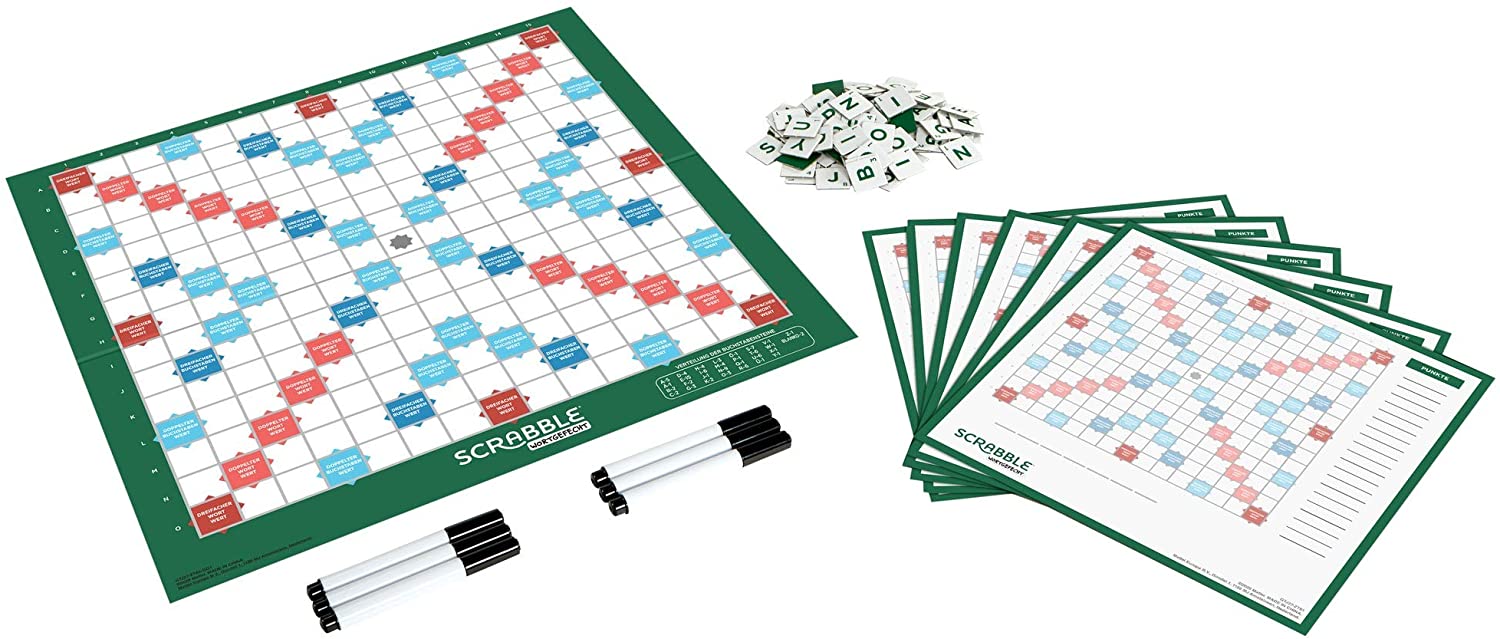 Mattel Games GTJ27 Scrabble Wortgefecht Kreuzworträtsel Brettspiel 
