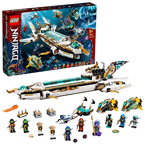 LEGO 71756 NINJAGO Wassersegler, U-Boot mit 10 Ninja Mini-Figuren