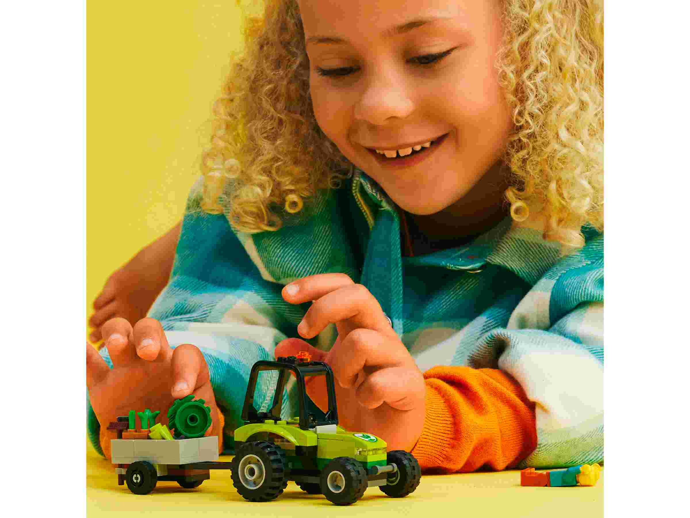 LEGO 60390 City Kleintraktor, Bäumepflanzen, Reihe „Starke Fahrzeuge“