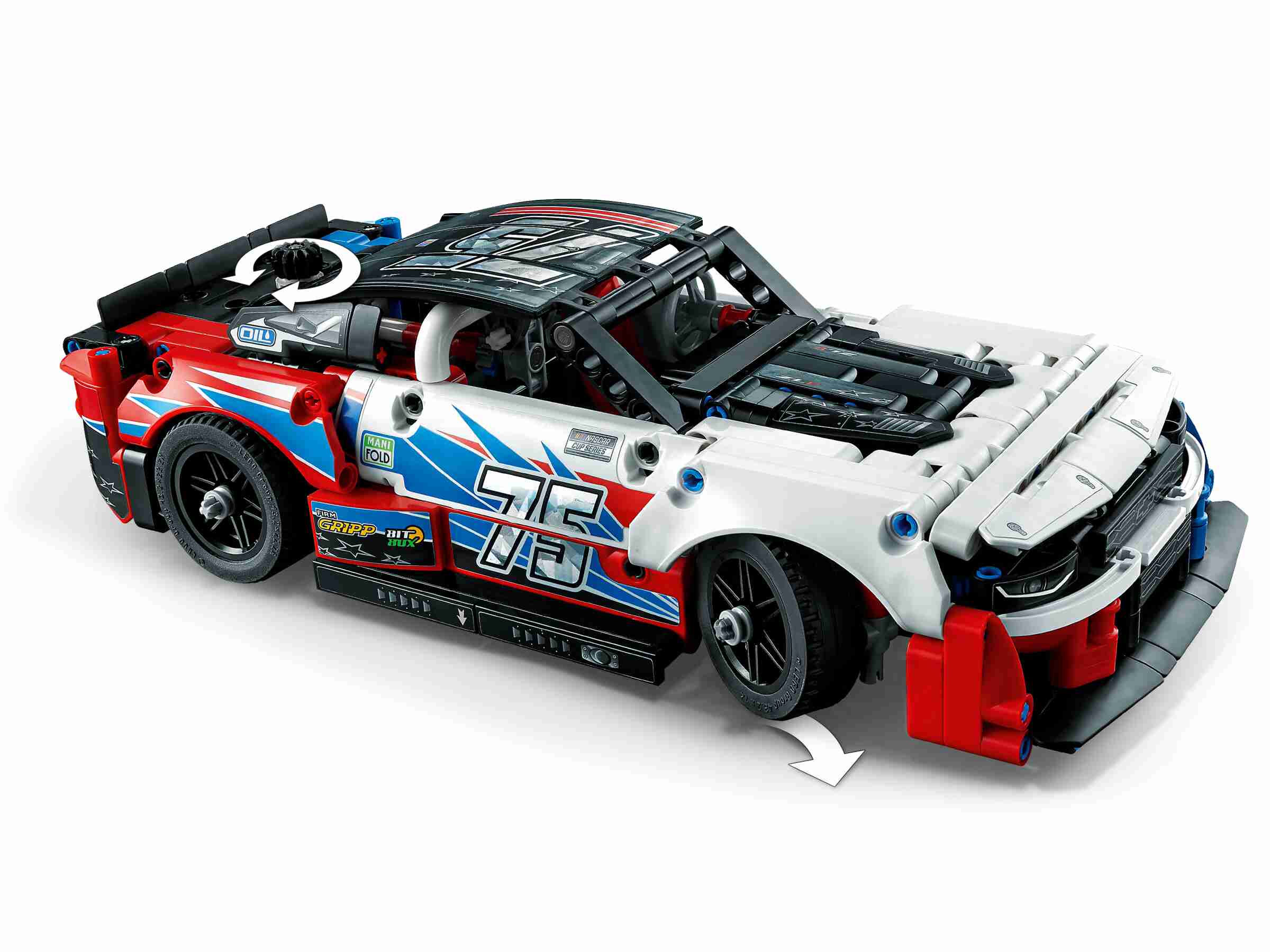 LEGO 42153 Technic NASCAR Next Gen Chevrolet Camaro ZL1, V8-Motor