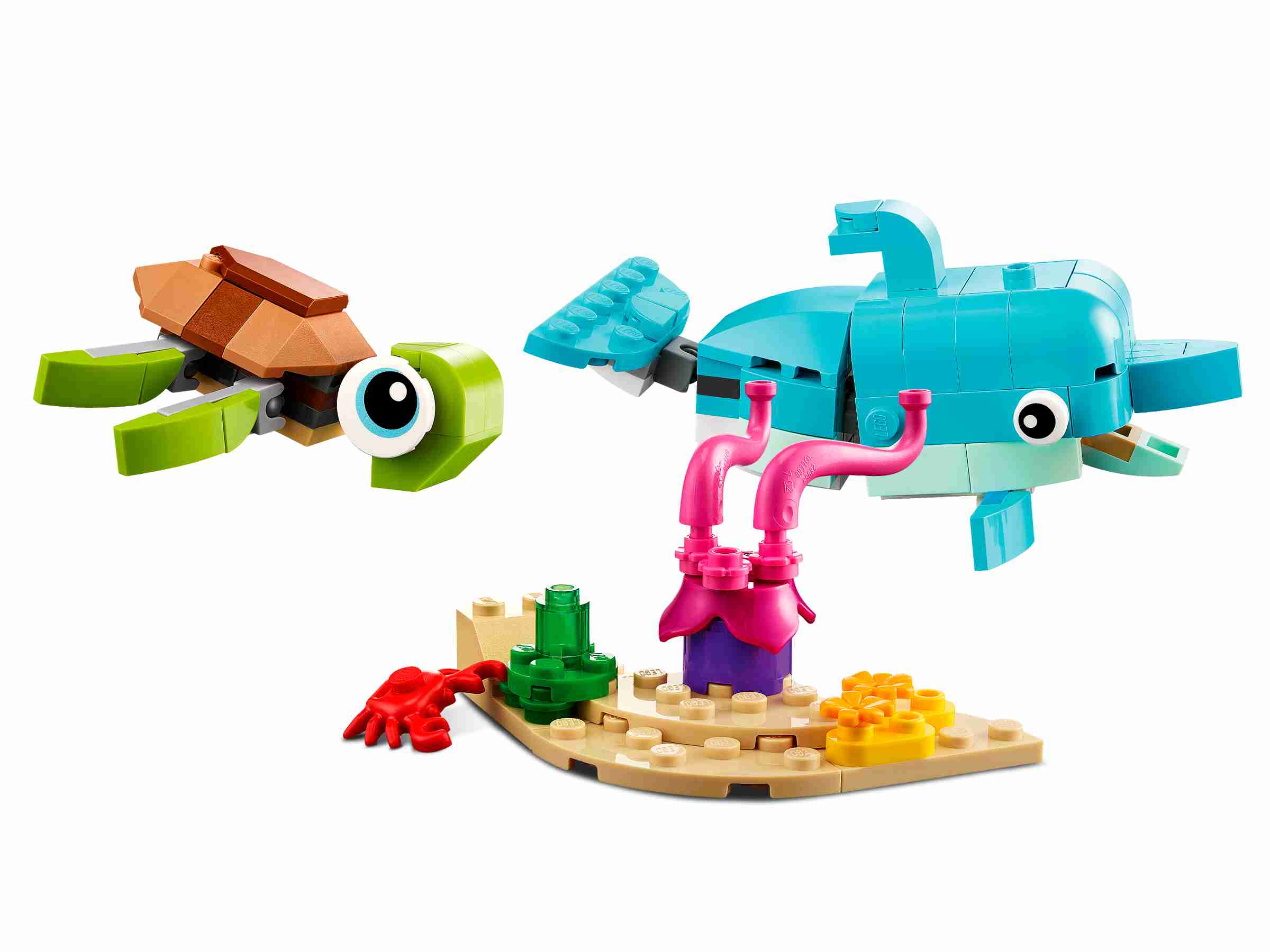 LEGO 31128 Creator 3-in-1 Delfin und Schildkröte, Seepferdchen oder Fisch