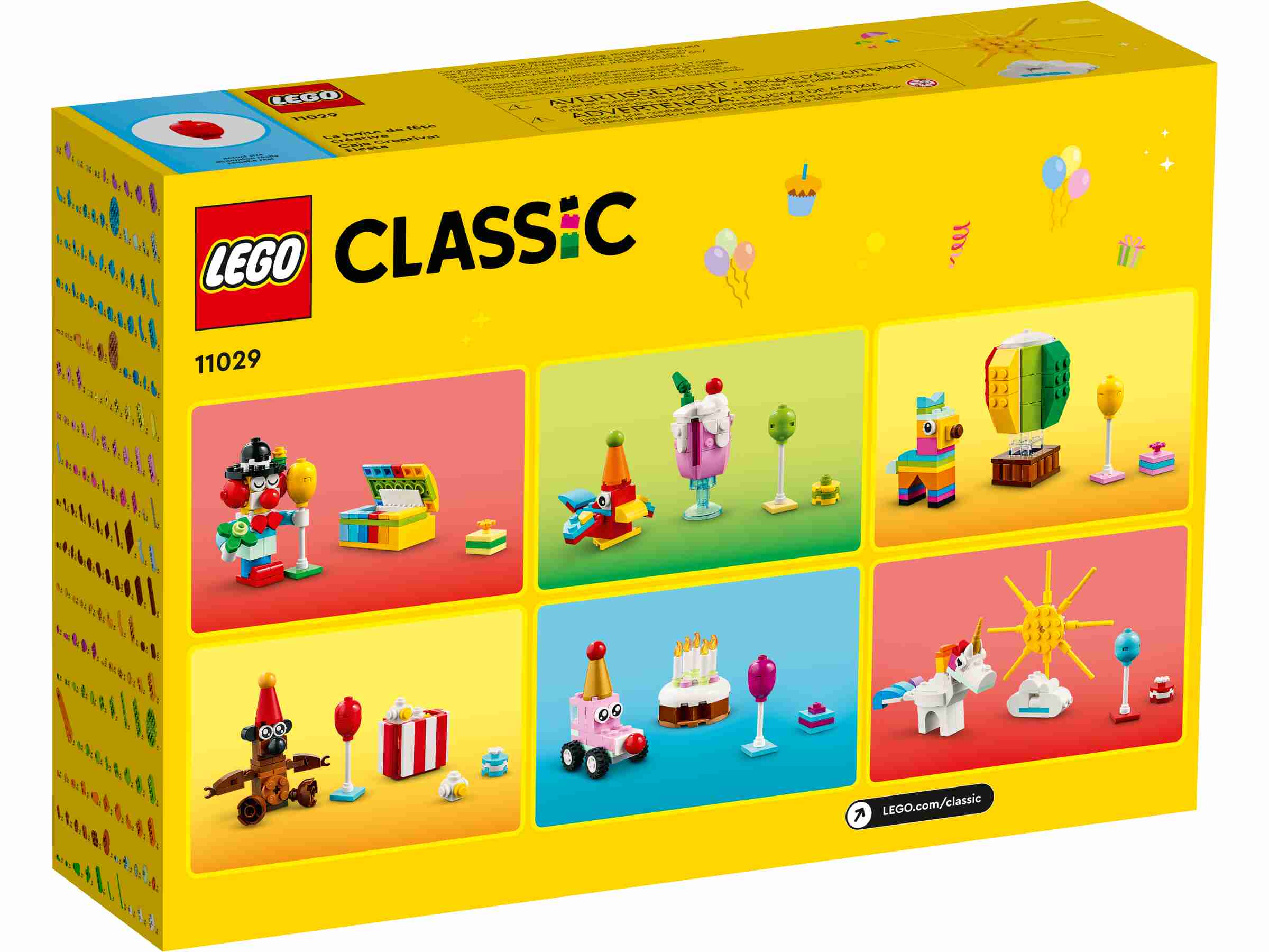 LEGO 11029 Classic Party Kreativ-Bauset, 900 Teile für gemeinsame Bauaktivitäten