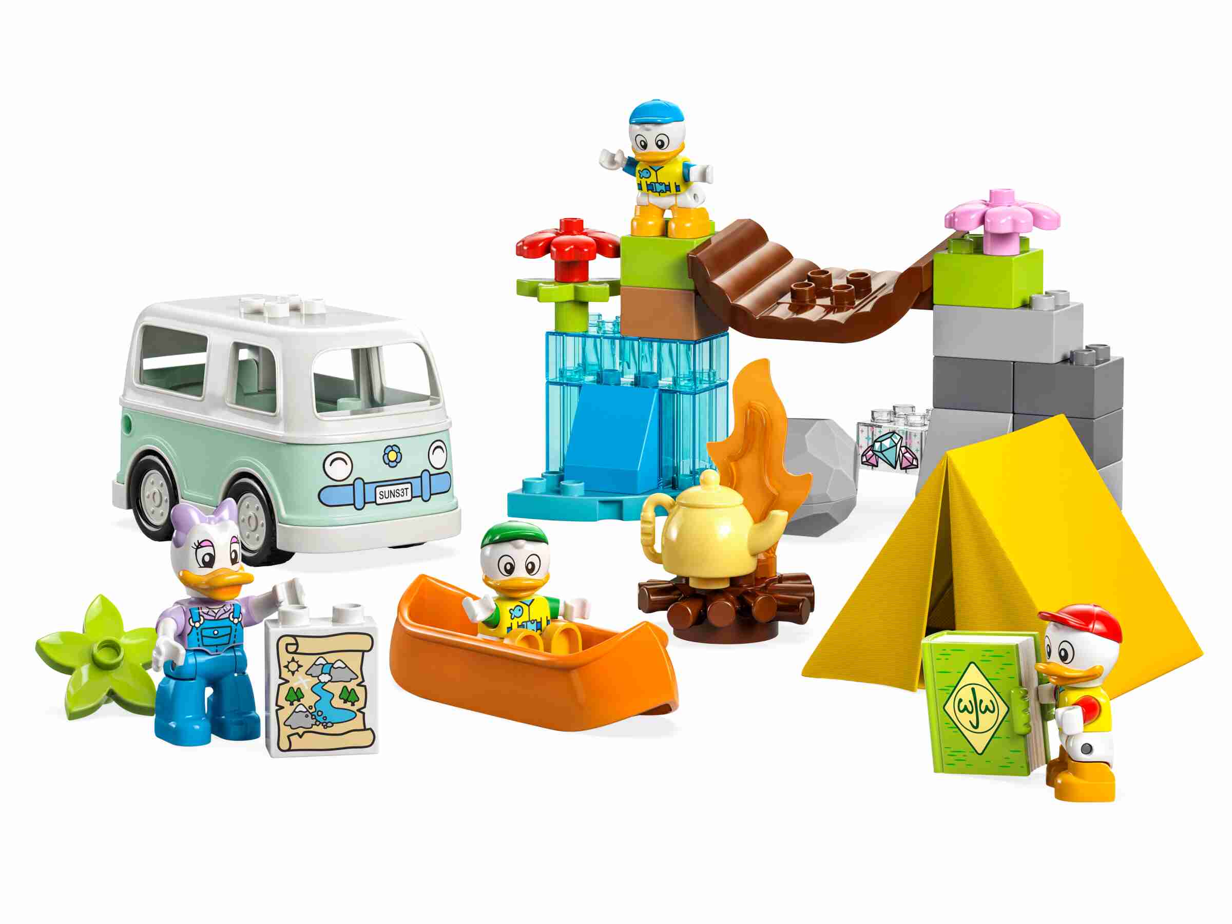 LEGO 10997 DUPLO Camping-Abenteuer, Daisy Duck und Tick, Trick und Track