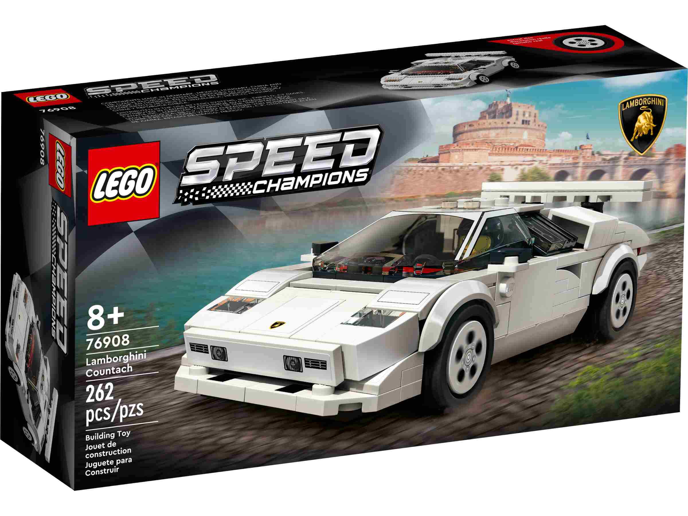 LEGO 76908 Speed Champions Lamborghini Countach, Rennfahrer mit Helm