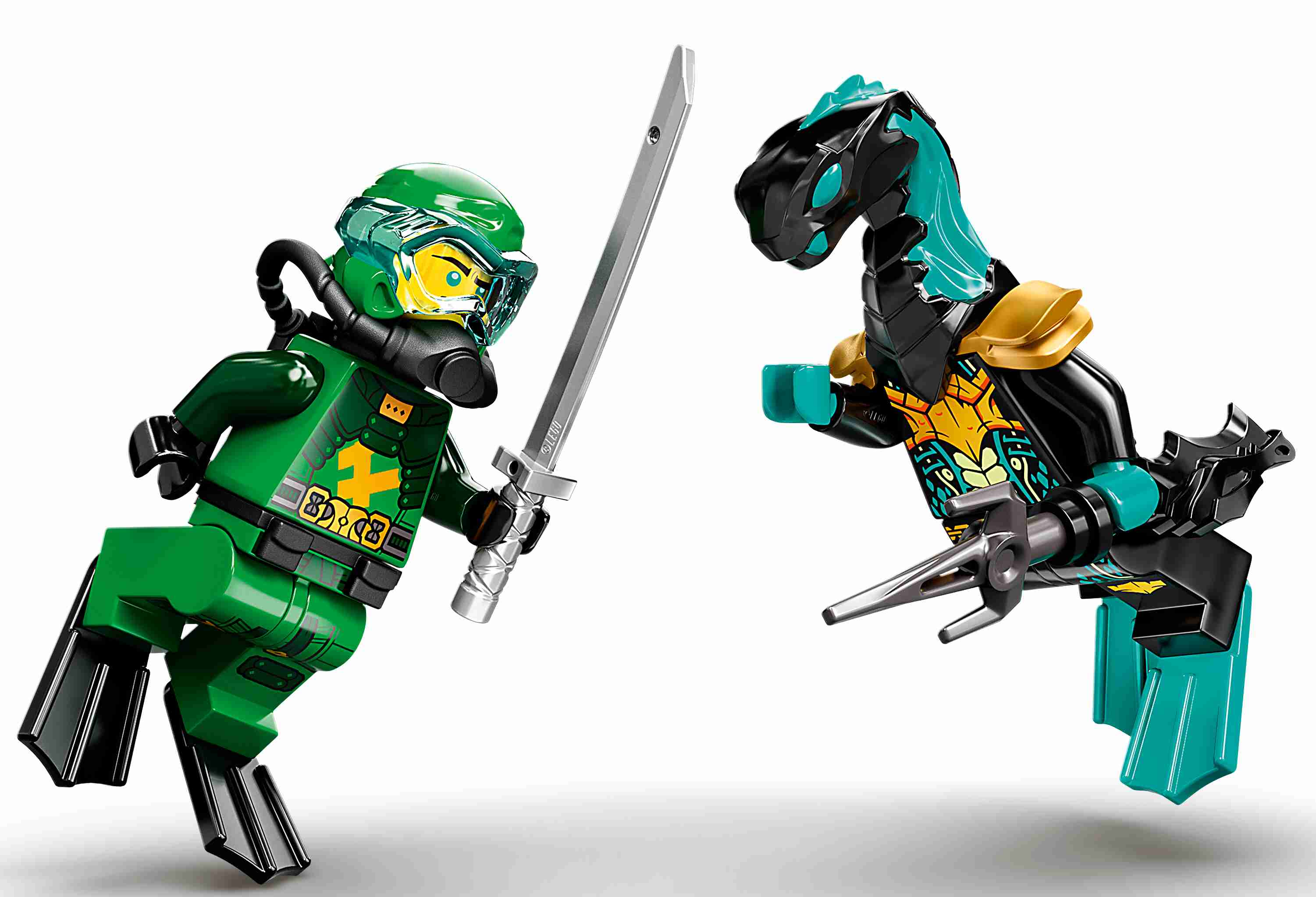 LEGO 71750 NINJAGO Lloyds Hydro-Mech, Unterwasser Set, mit 2 Ninja Mini Figuren