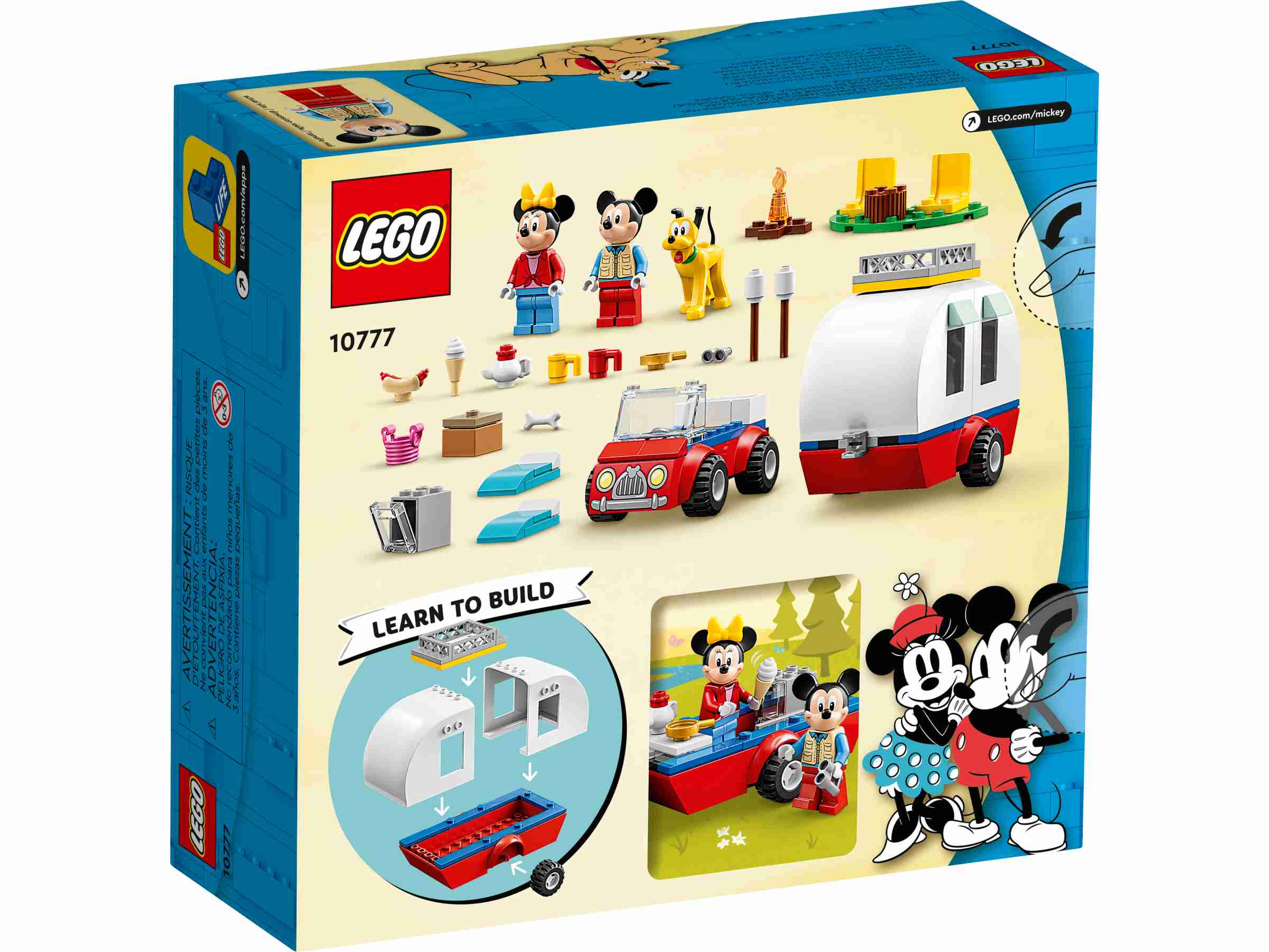 LEGO 10777 Disney Mickys und Minnies Campingausflug, Wohnmobil mit Minnie