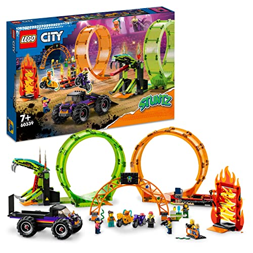 LEGO 60339 City Stuntz Stuntshow-Doppellooping, Monstertruck, 7 Minifiguren