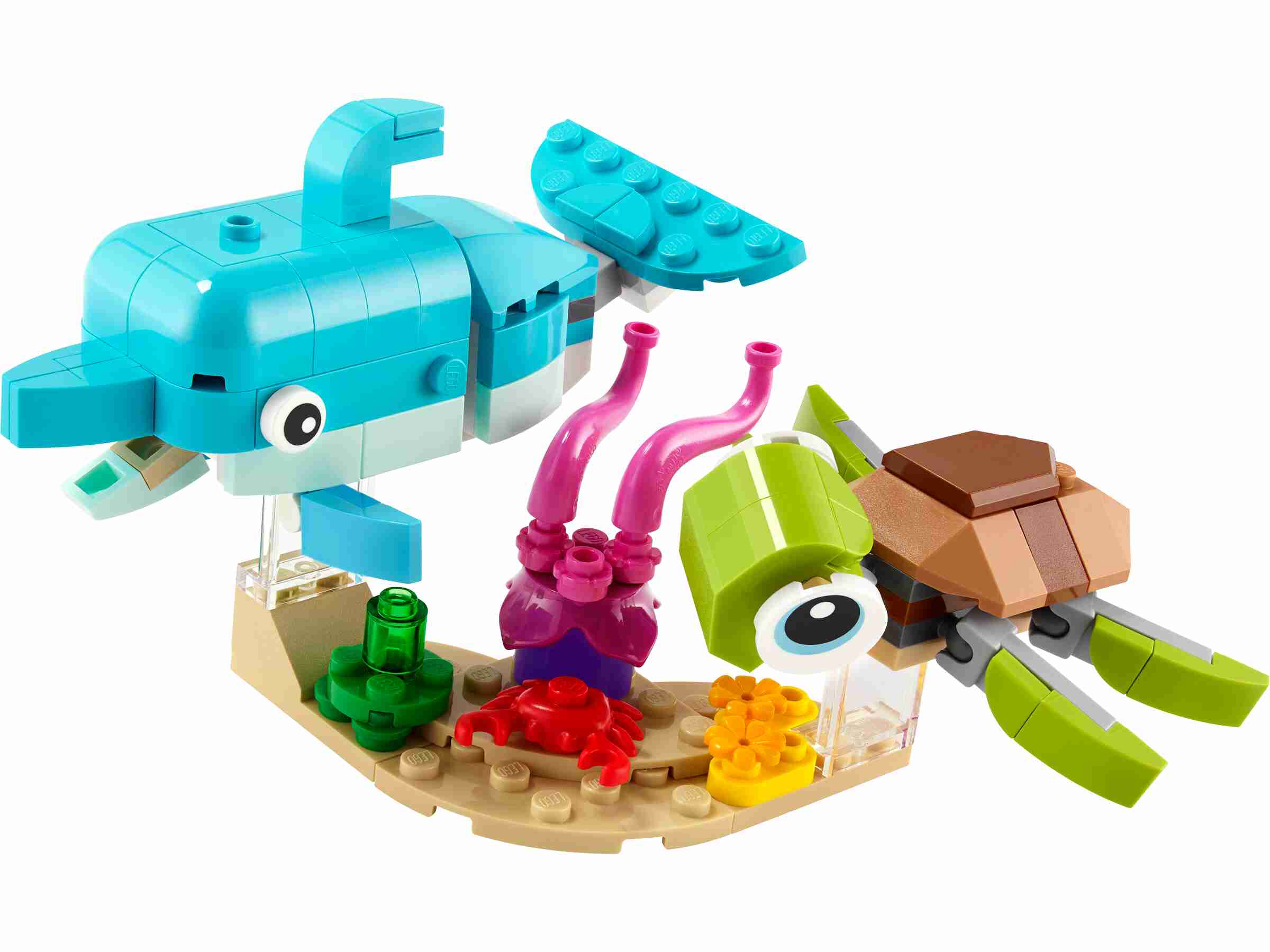 LEGO 31128 Creator 3-in-1 Delfin und Schildkröte, Seepferdchen oder Fisch