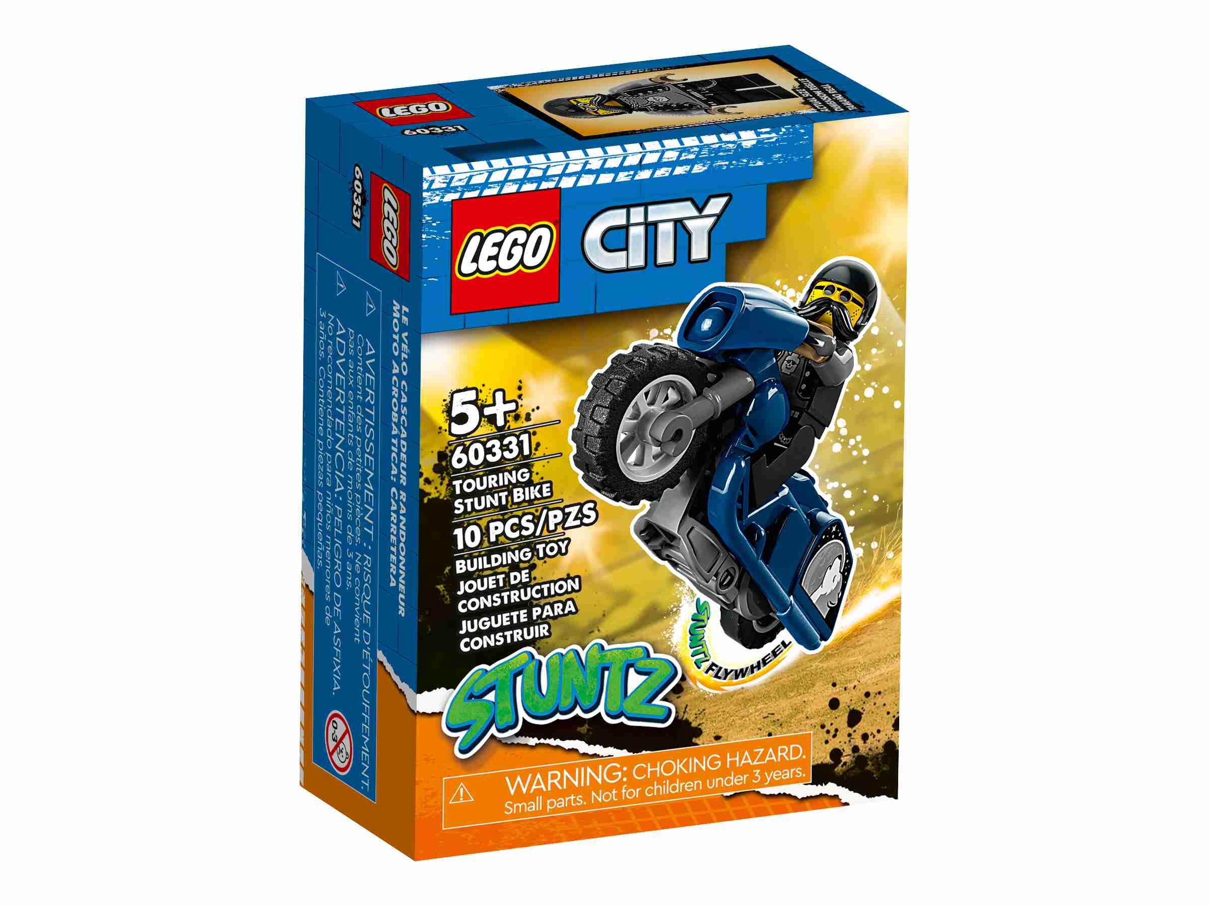 LEGO 60331 City Stuntz Cruiser-Stuntbike, Set mit Motorrad und Minifigur
