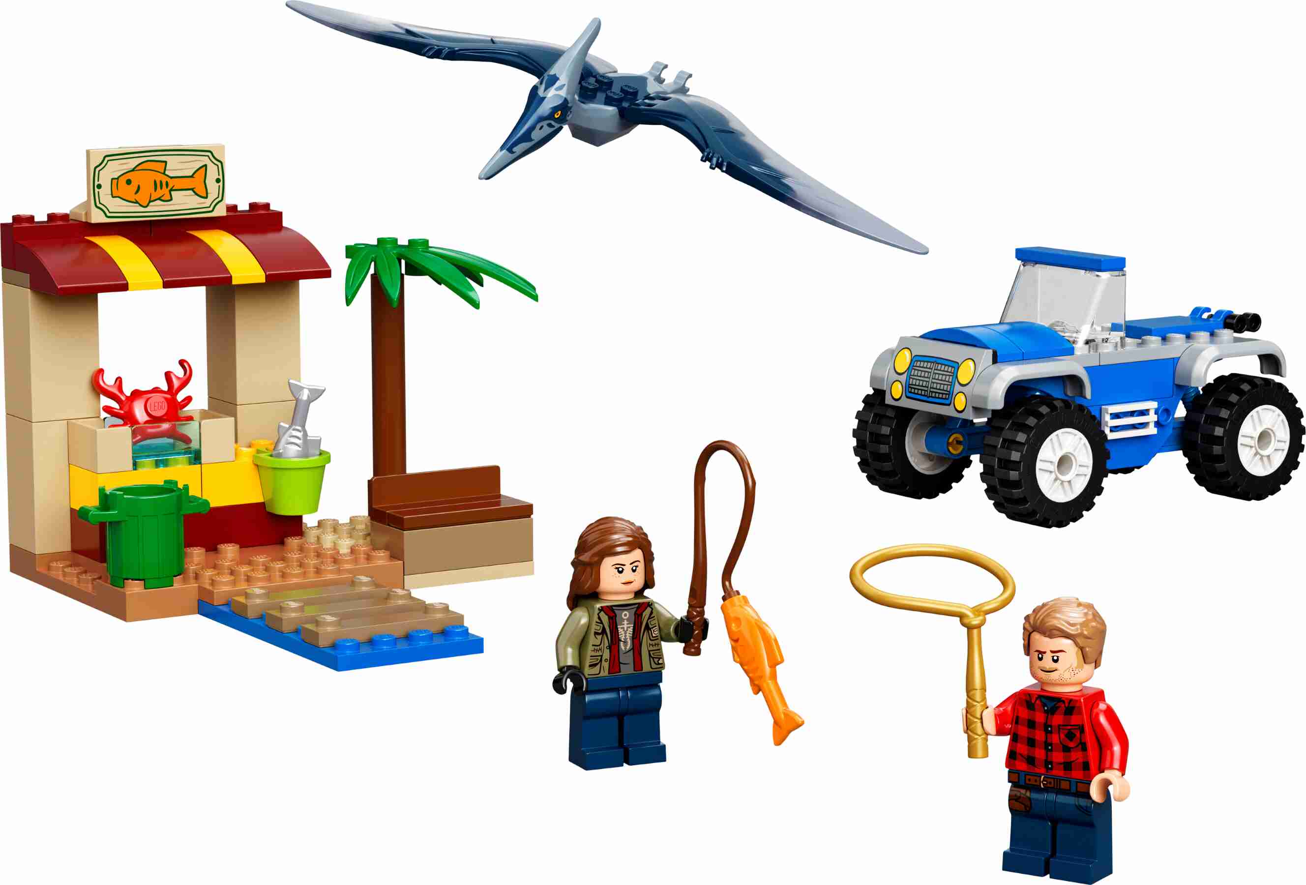 LEGO 76943 Jurassic World™ Pteranodon-Jagd mit Maisie und Owen Grady mit Angel 