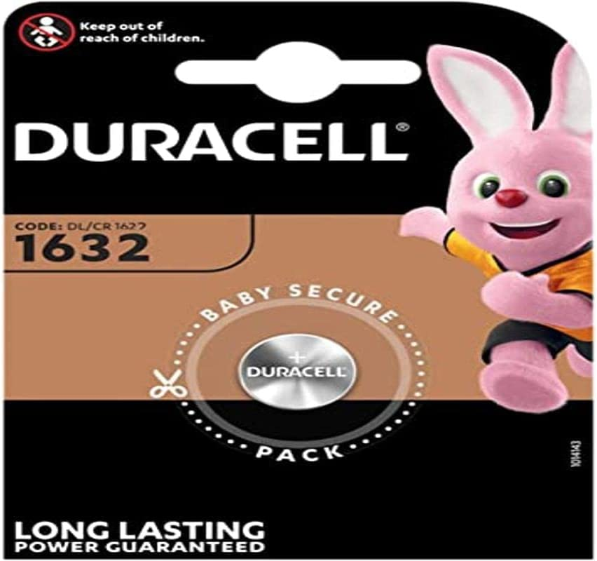 Duracell CR1632, 3V Lithium Knopfzelle Batterie, 1632, 1er-Pack