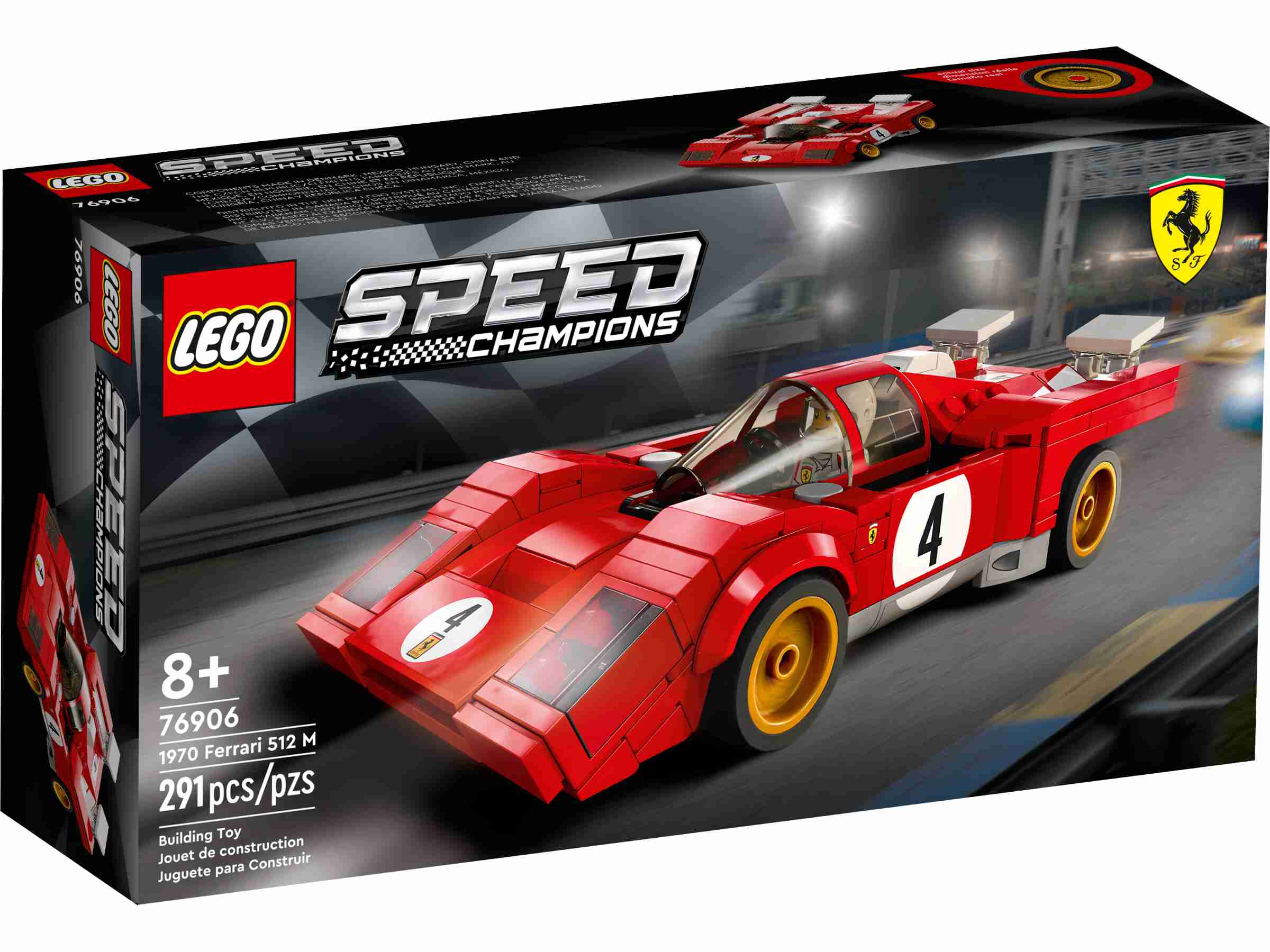 LEGO 76906 Speed Champions 1970 Ferrari 512 M Bausatz für Modellauto