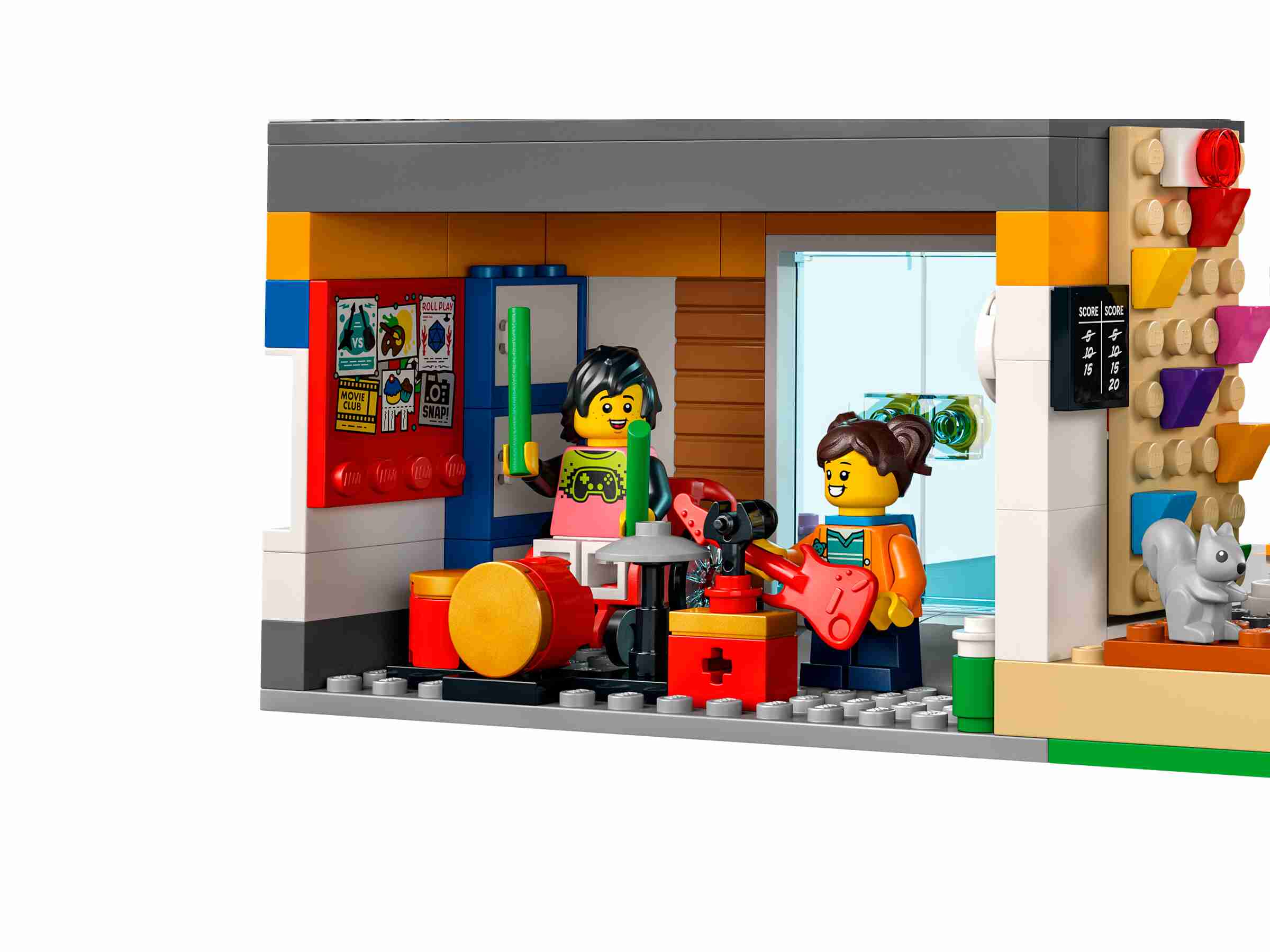 LEGO 60329 City Schule mit Schulbus, 2 Klassenzimmern und Straßenplatten