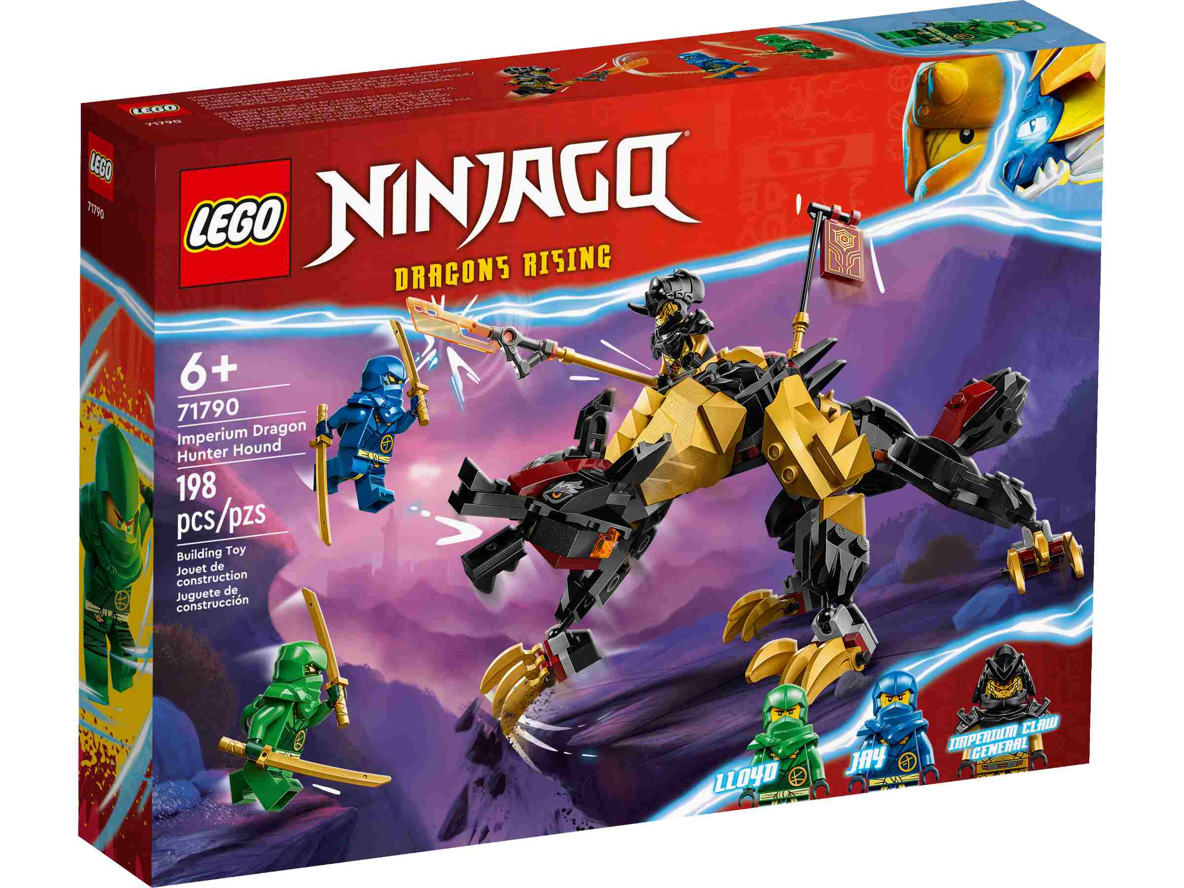 LEGO 71790 NINJAGO Jagdhund des kaiserlichen Drachenjägers, 3 Minifiuren