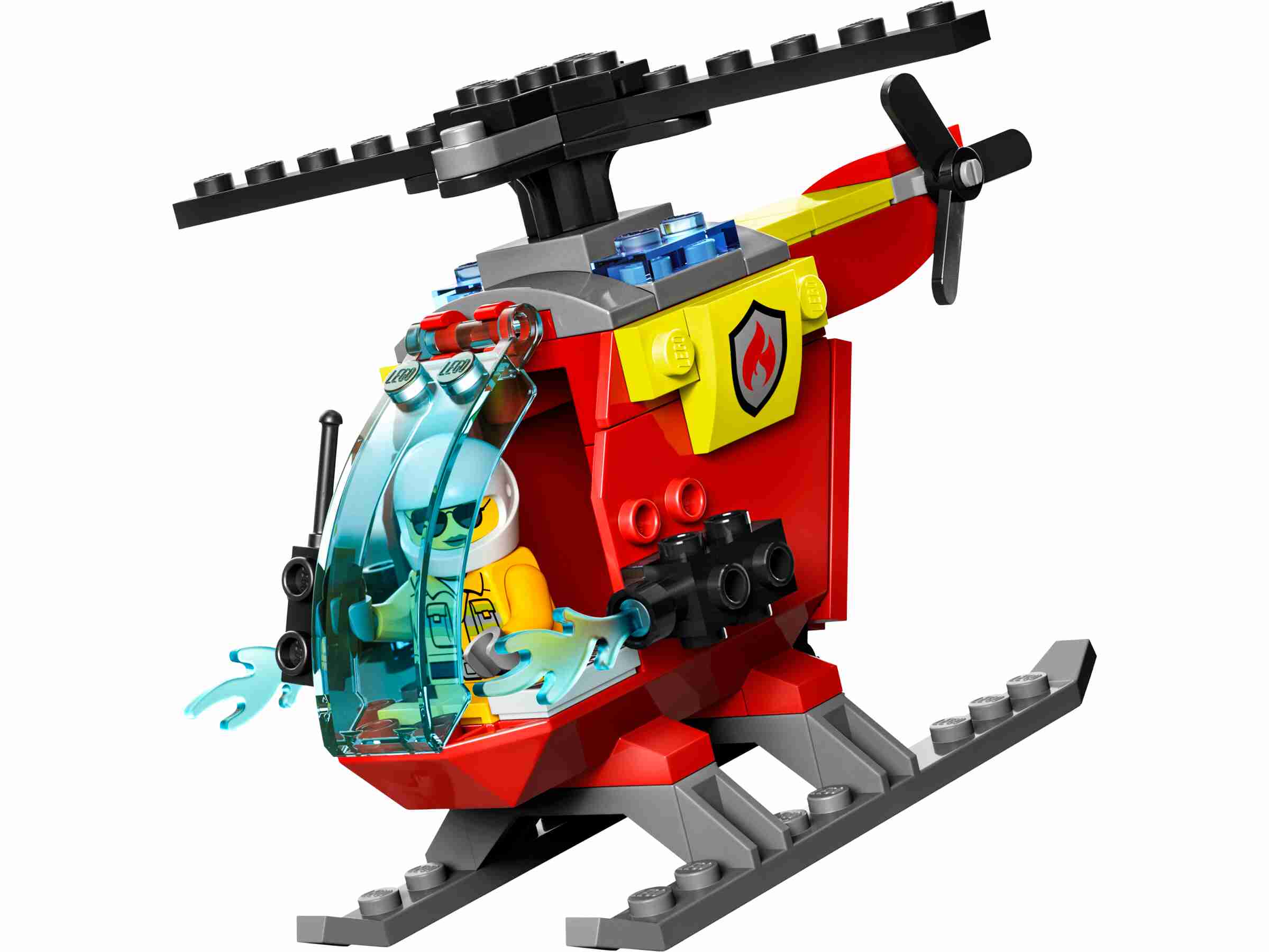 LEGO 60318 City Feuerwehrhubschrauber mit 2 Minifiguren und Startbaustein