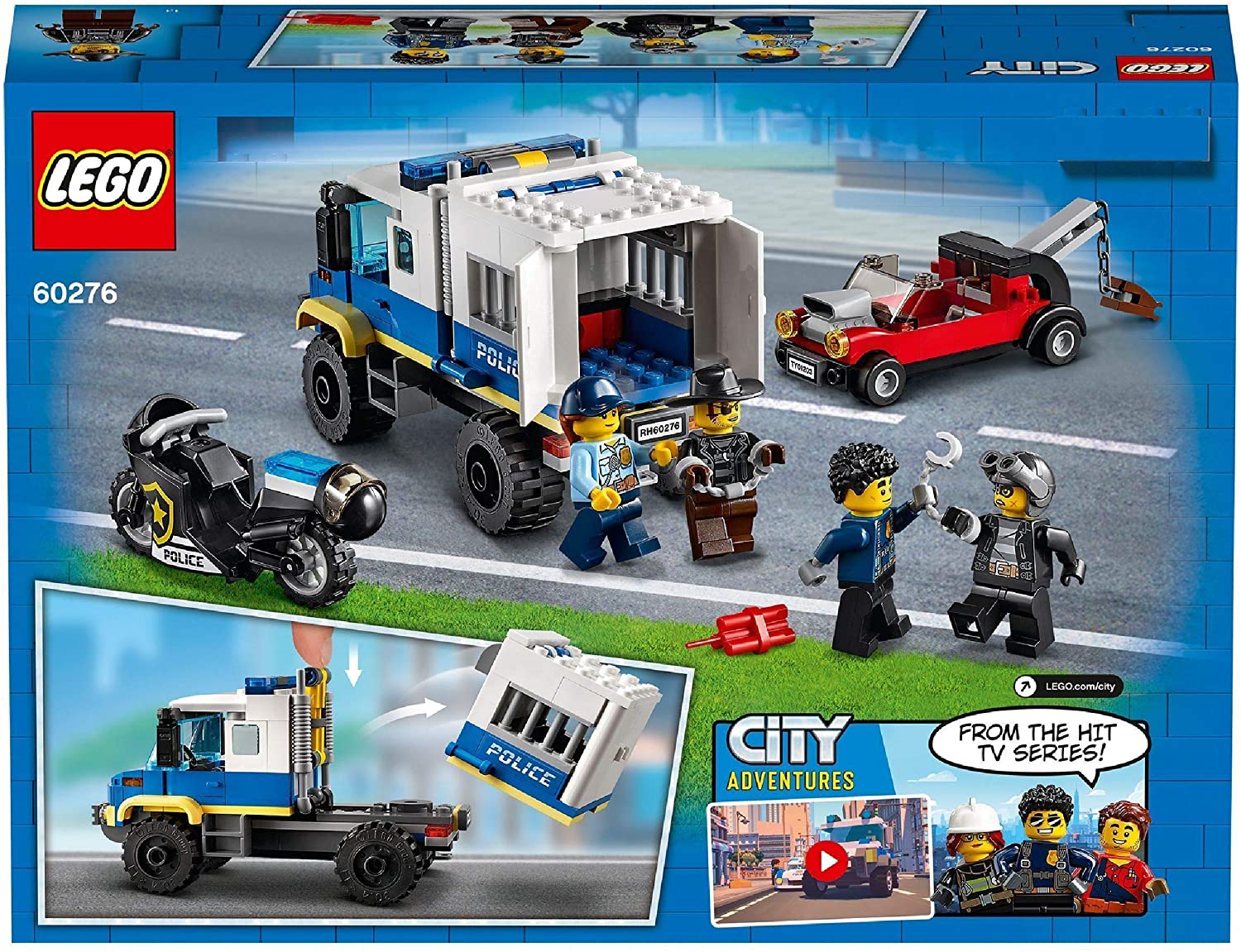 LEGO 60276 City Polizei Gefangenentransporter, Polizeistation Erweiterungsset
