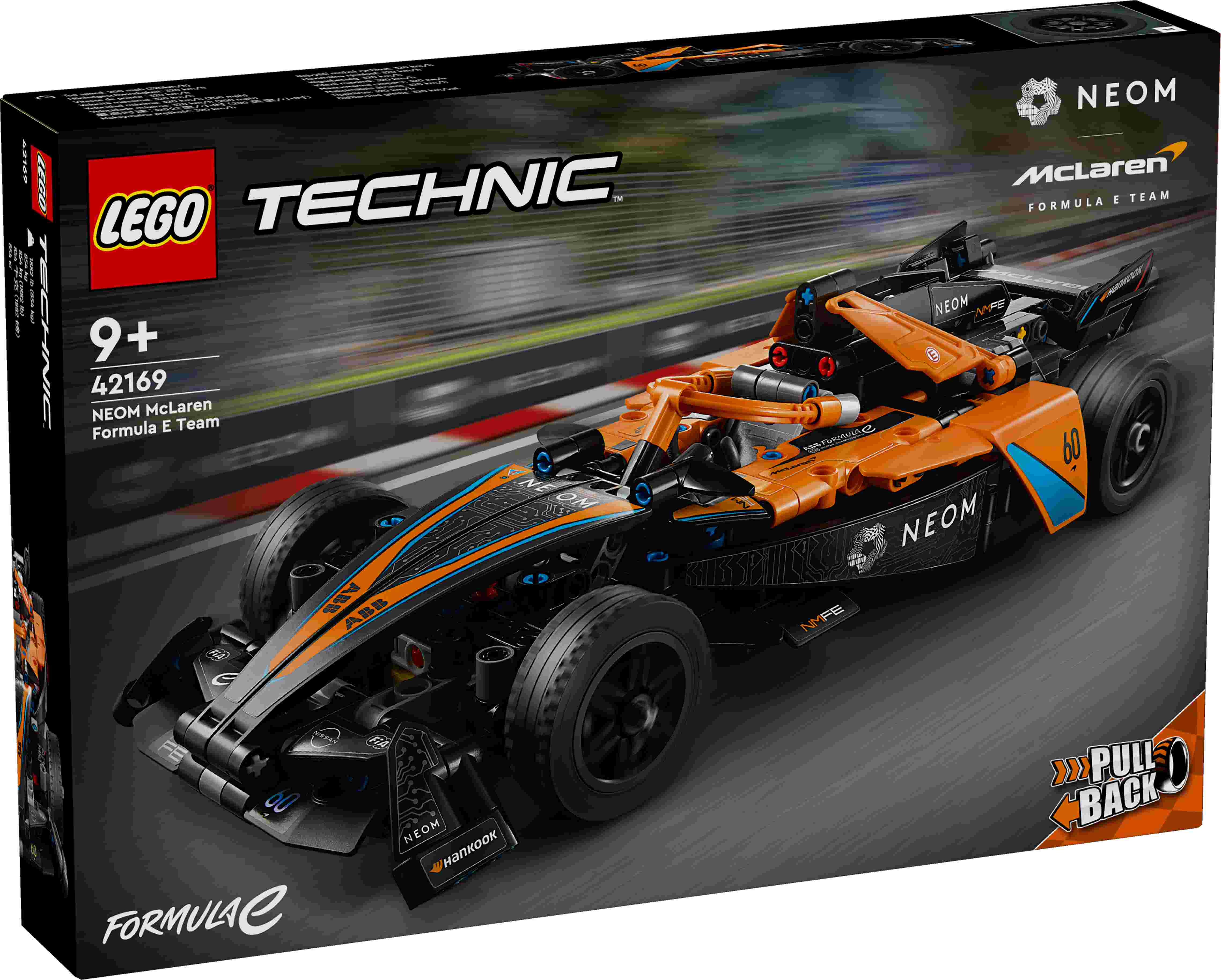 LEGO 42169 Technic NEOM McLaren Formula E Race Car, Auto mit Rückziehfunktion