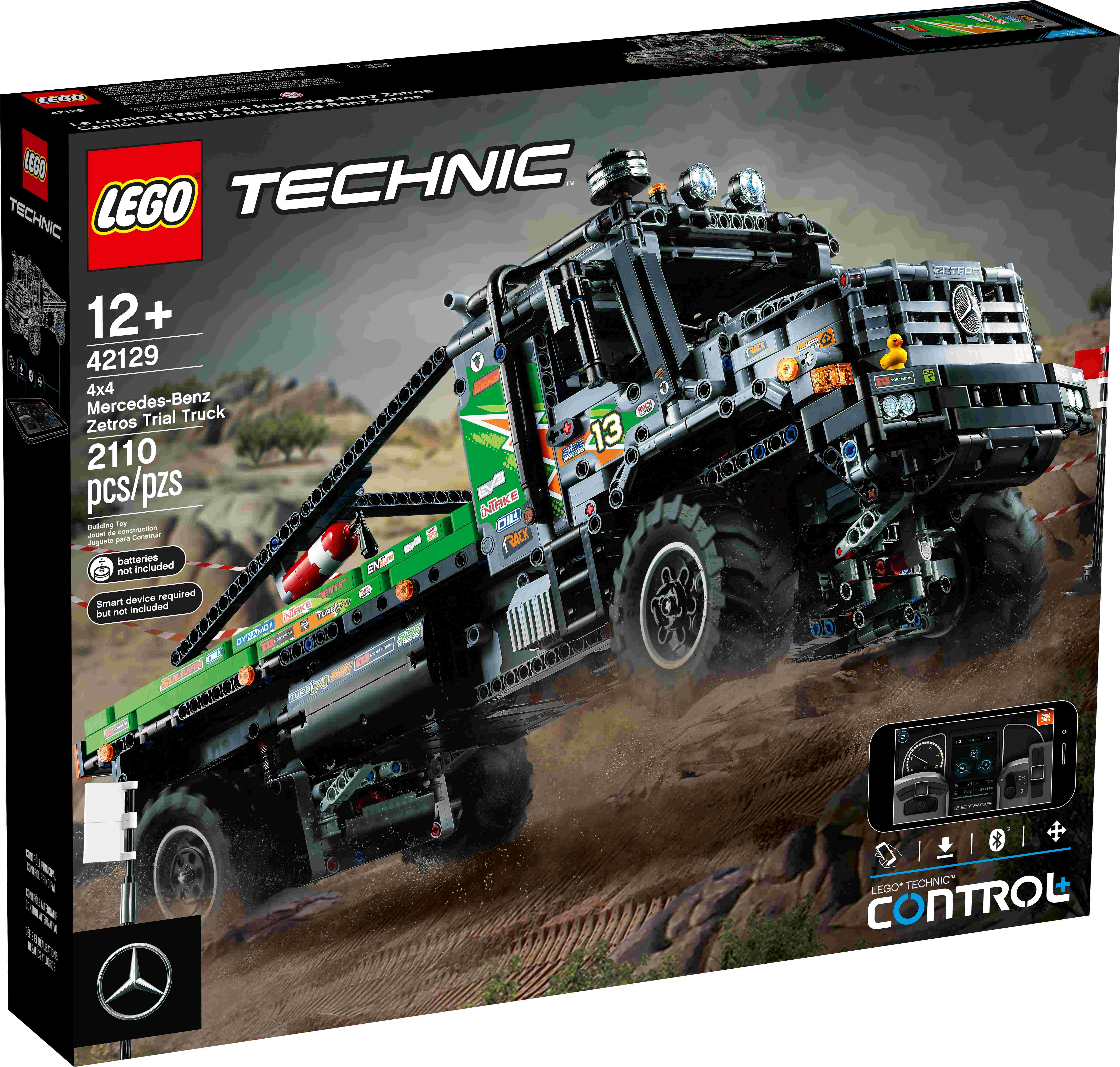 LEGO 42129 Technic 4x4 Mercedes-Benz Zetros Offroad-Truck, CONTROL+ appgesteuert