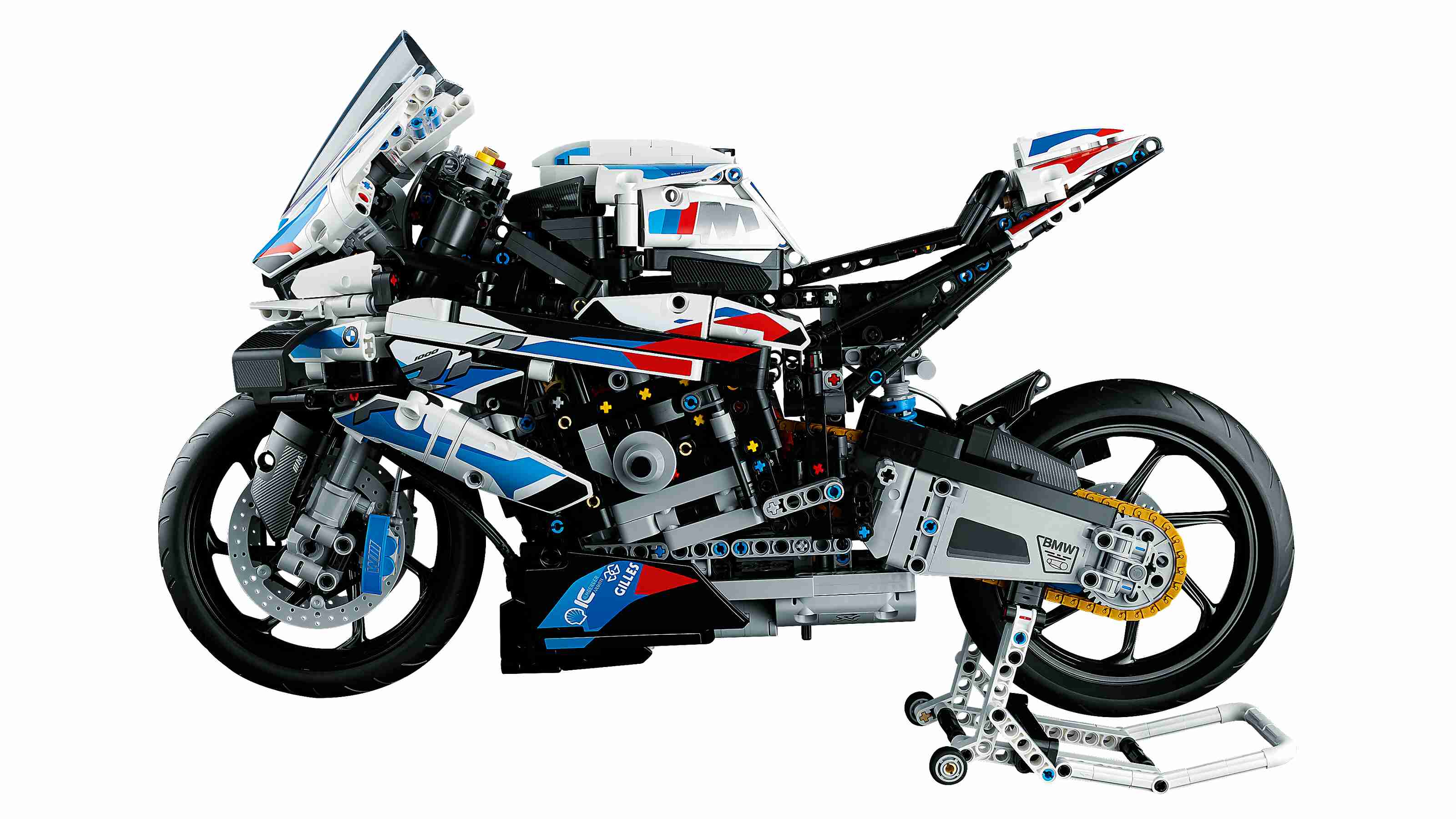 LEGO 42130 Technic BMW M 1000 RR, Motorrad mit 3-Gang-Getriebe, Kettenantrieb 