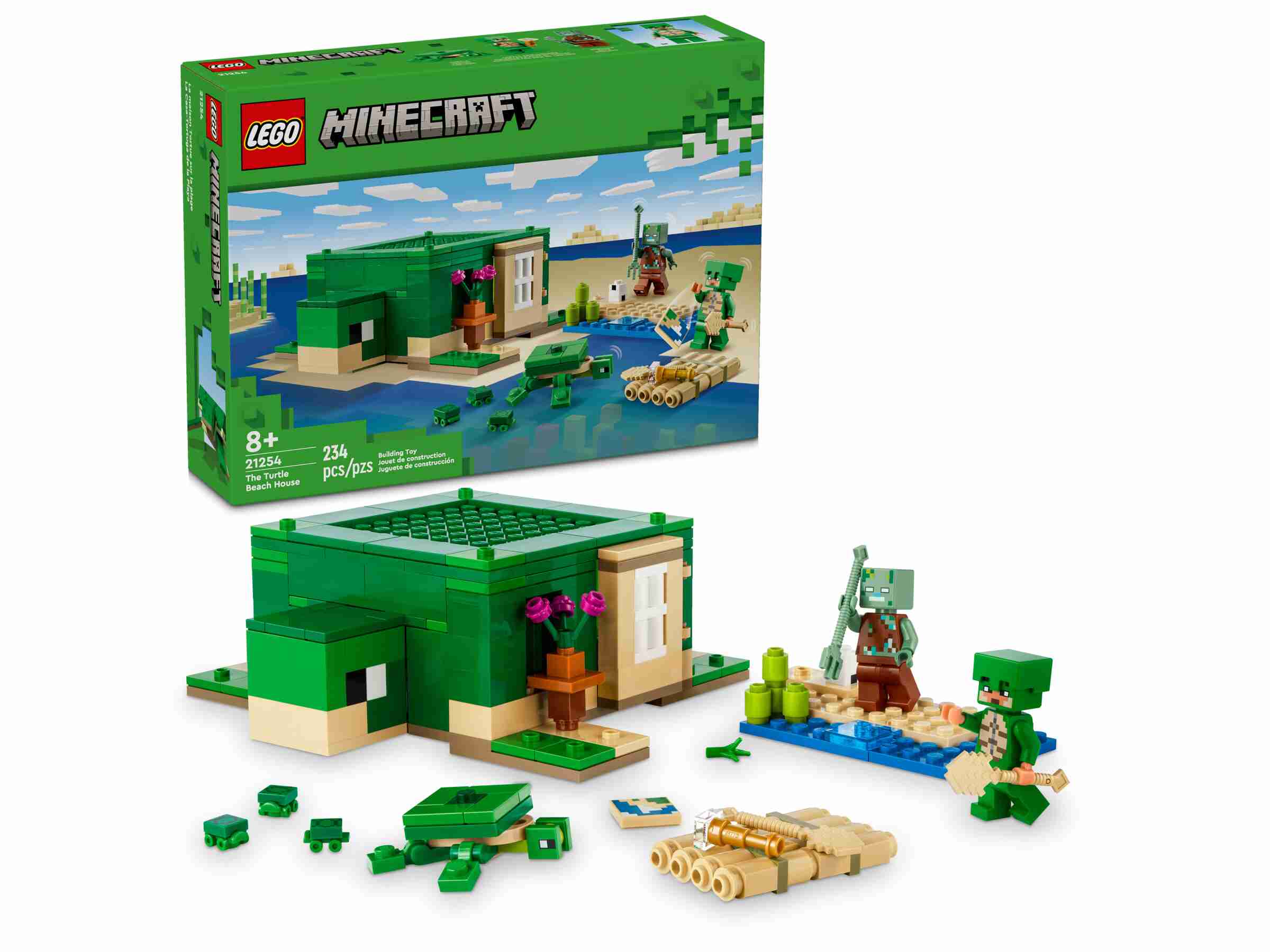 LEGO 21254 Minecraft Das Schildkrötenstrandhaus, Schildkrötenkrieger Ertrunkener