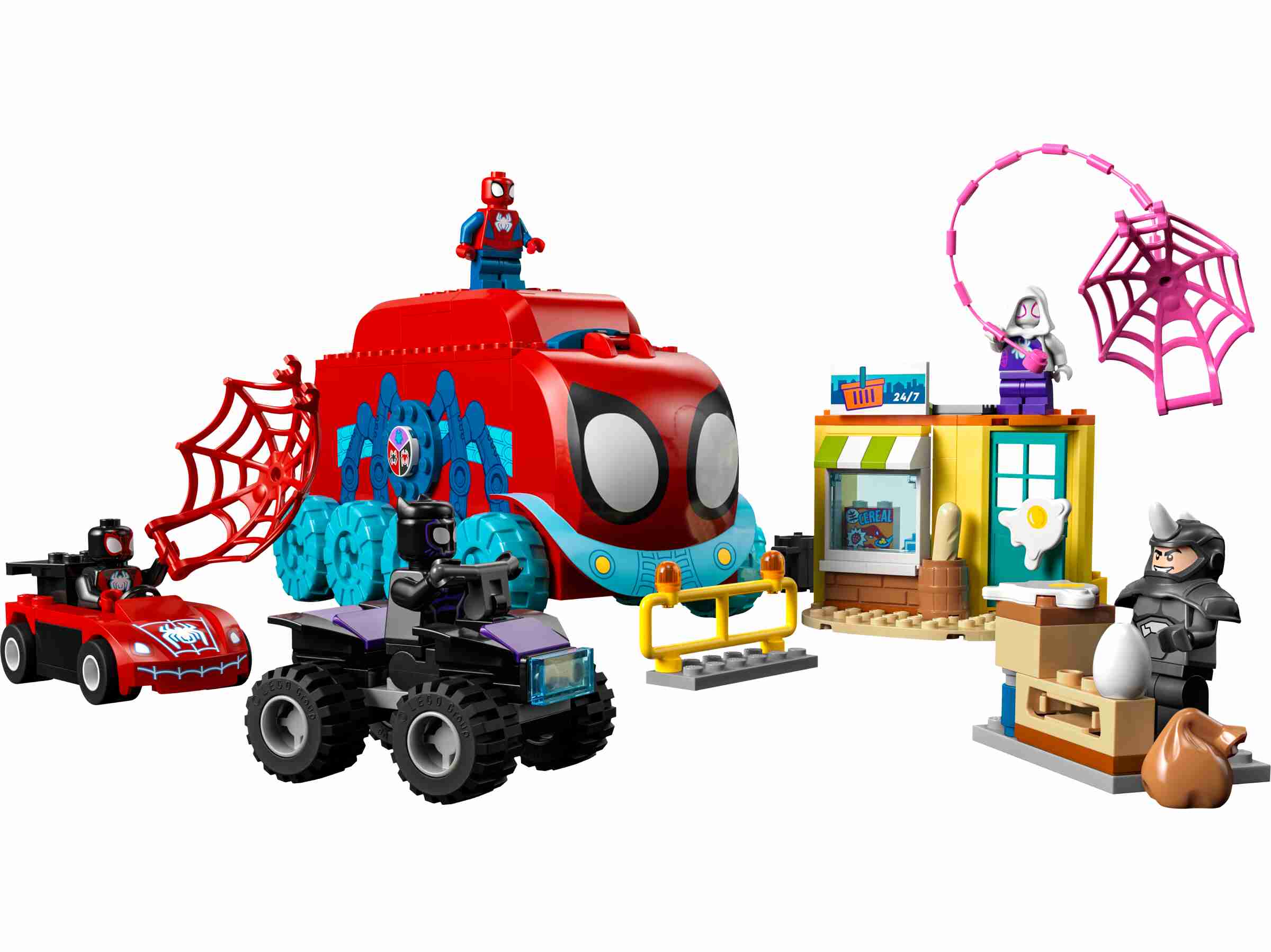 LEGO 10791 Marvel Spideys Team-Truck, 5 Minifiguren, mobiles Hauptquartier