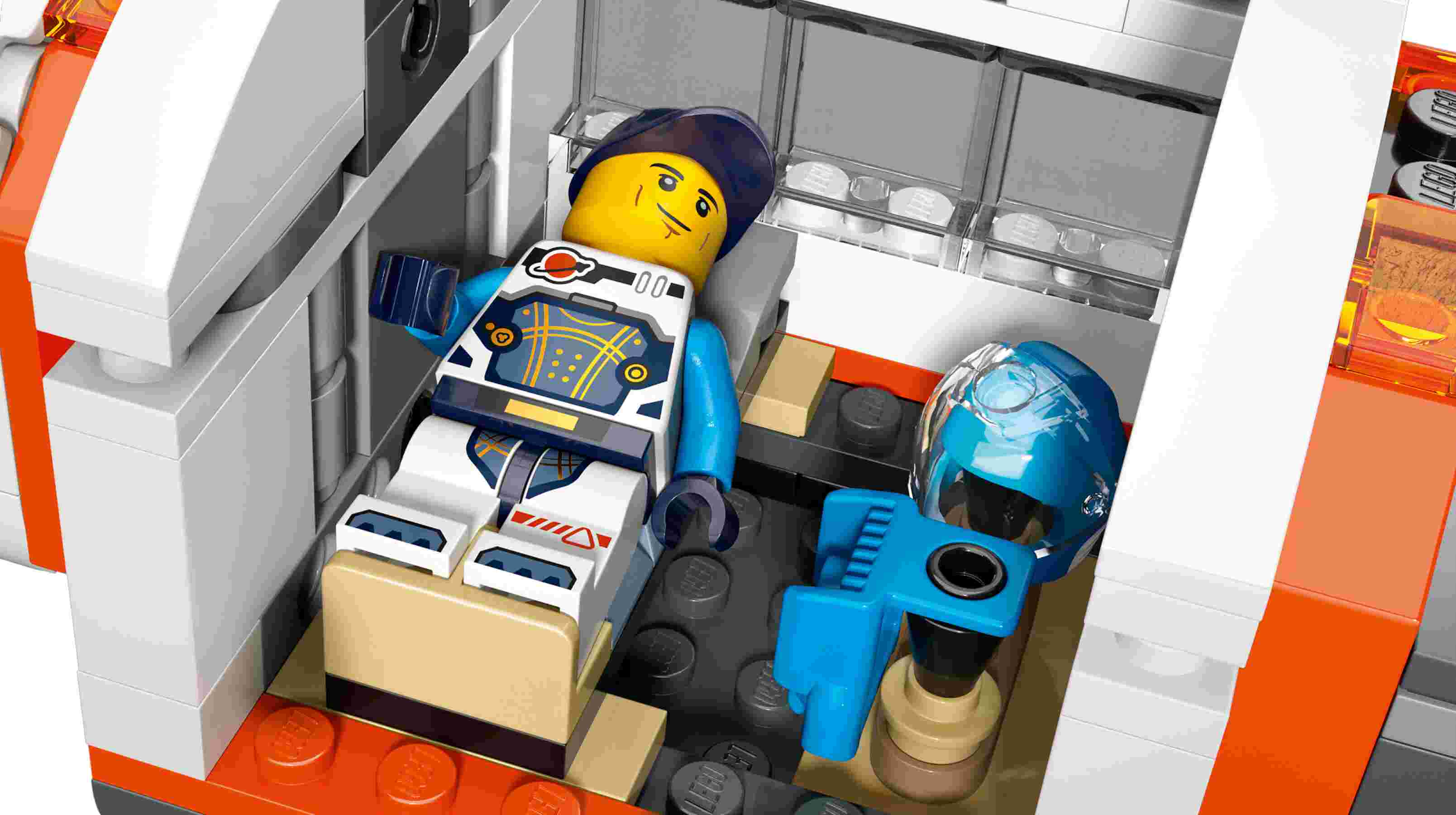 LEGO 60433 City Modulare Raumstation, 6 Astronauten, Raumkapselmodule Raumschiff