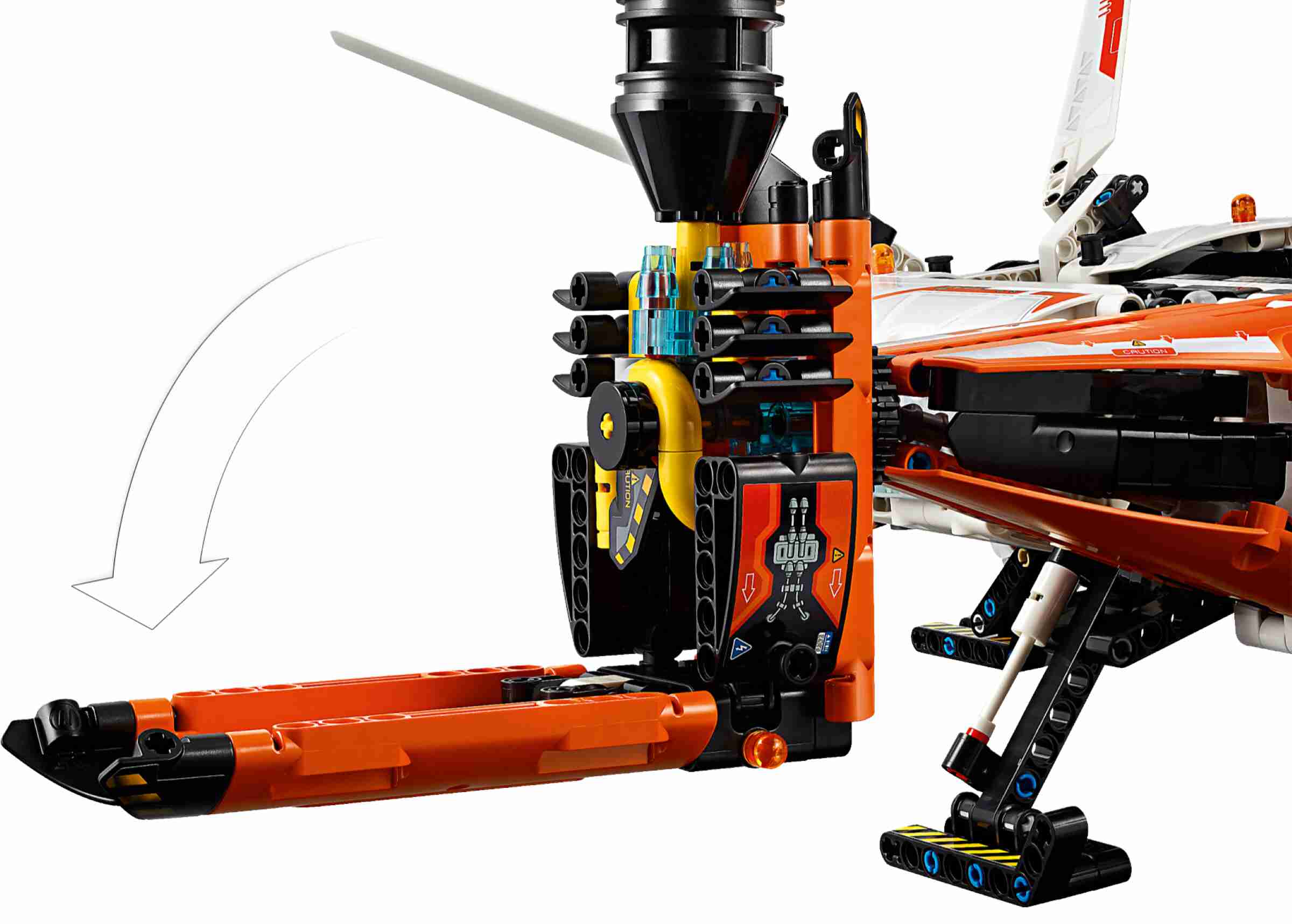 LEGO 42181 Technic VTOL Schwerlastraumfrachter LT81, Mini-Rover, Frachtkapsel