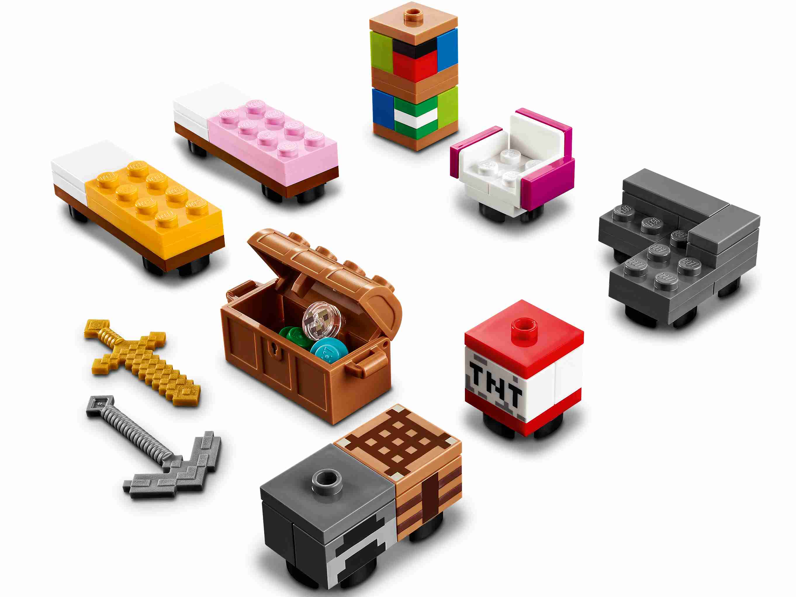 LEGO 21174 Minecraft Das Moderne Baumhaus, vier beliebig umgestaltbaren Räume 