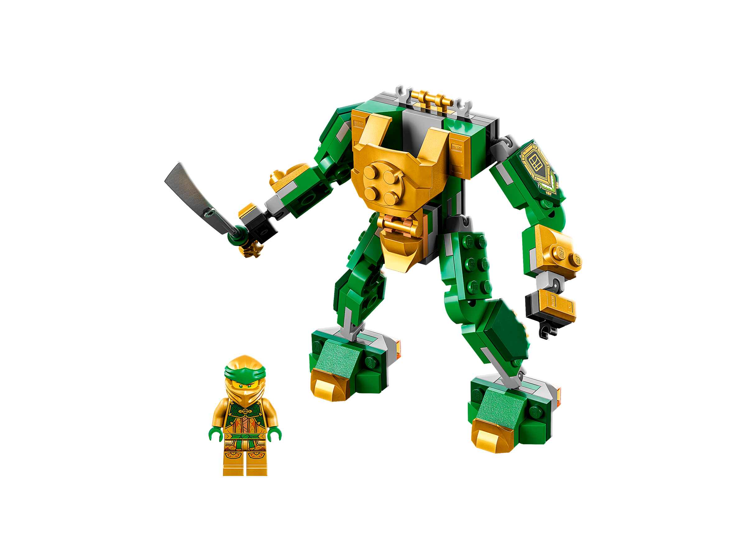 LEGO 71781 NINJAGO Lloyds Mech-Duell EVO, 2 bewegliche Mechs, 2 Minifiguren