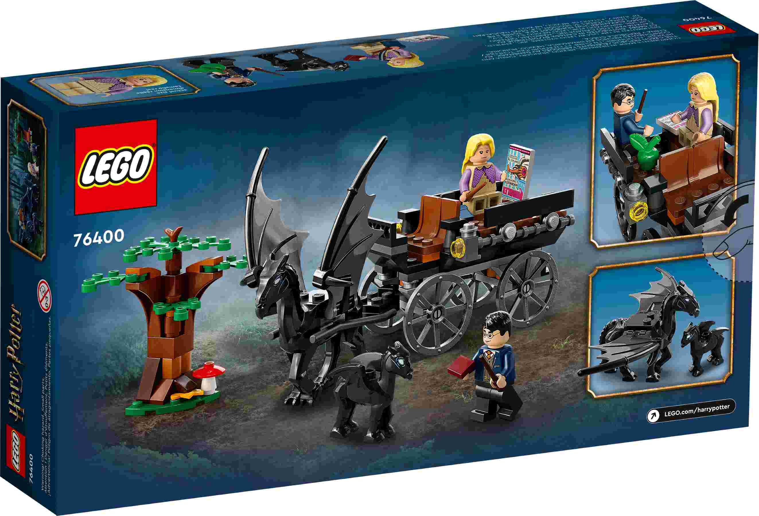 LEGO 76400 Harry Potter Hogwarts Kutsche mit Thestralen, Luna Lovegood u. Pferde