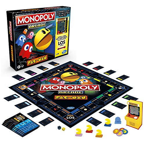 Hasbro Monopoly Arcade Pac-Man, Monopoly Brettspiel  inklusive Arcade-Automat