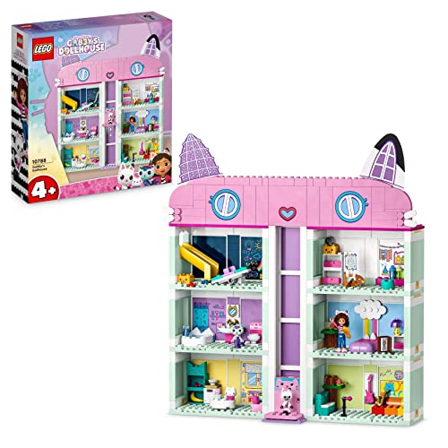 LEGO 10788 Gabby's Dollhouse Gabbys Puppenhaus, 8 Zimmer & 4 Charaktere