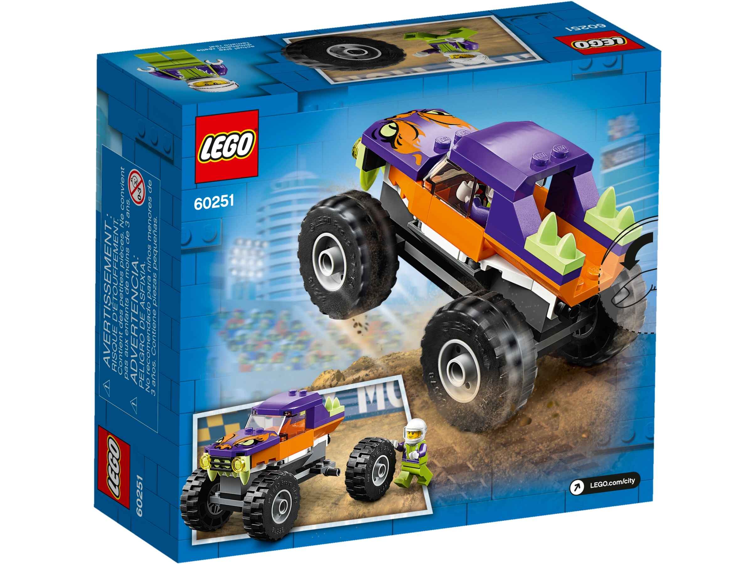 LEGO 60251 City Monster-Truck mit einer Fahrer-Minifigur