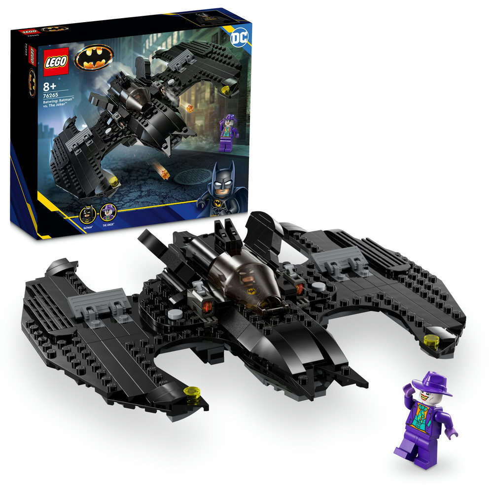 LEGO 76265 DC Batwing: Batman vs. Joker, 2 Minifiguren, Film von 1989