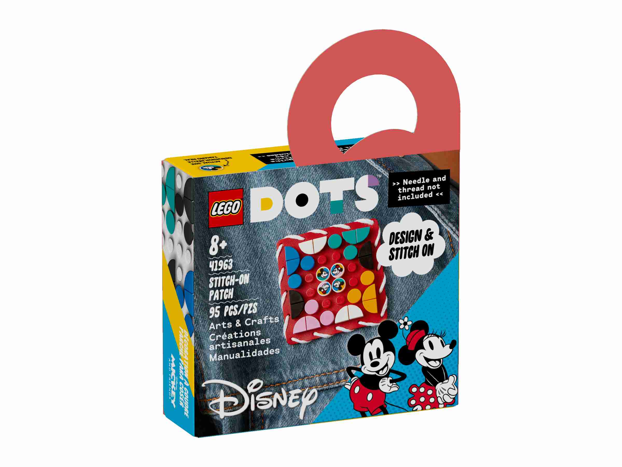 LEGO 41963 DOTS Micky und Minnie Kreativ-Aufnäher, DIY Bastelset zum Dekorieren