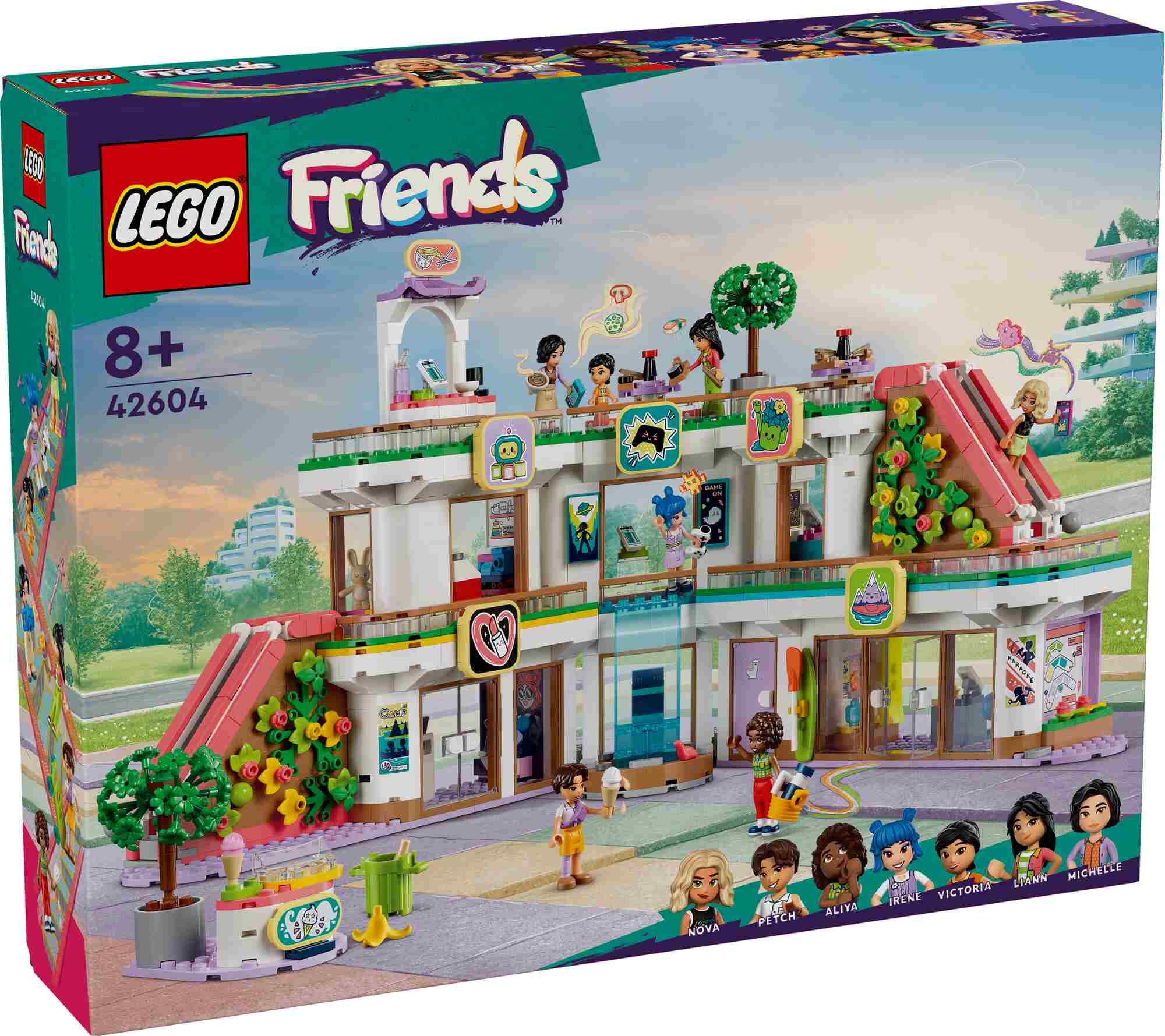 LEGO 42604 Friends Heartlake City Kaufhaus, 7 Spielfiguren, 3 Etagen