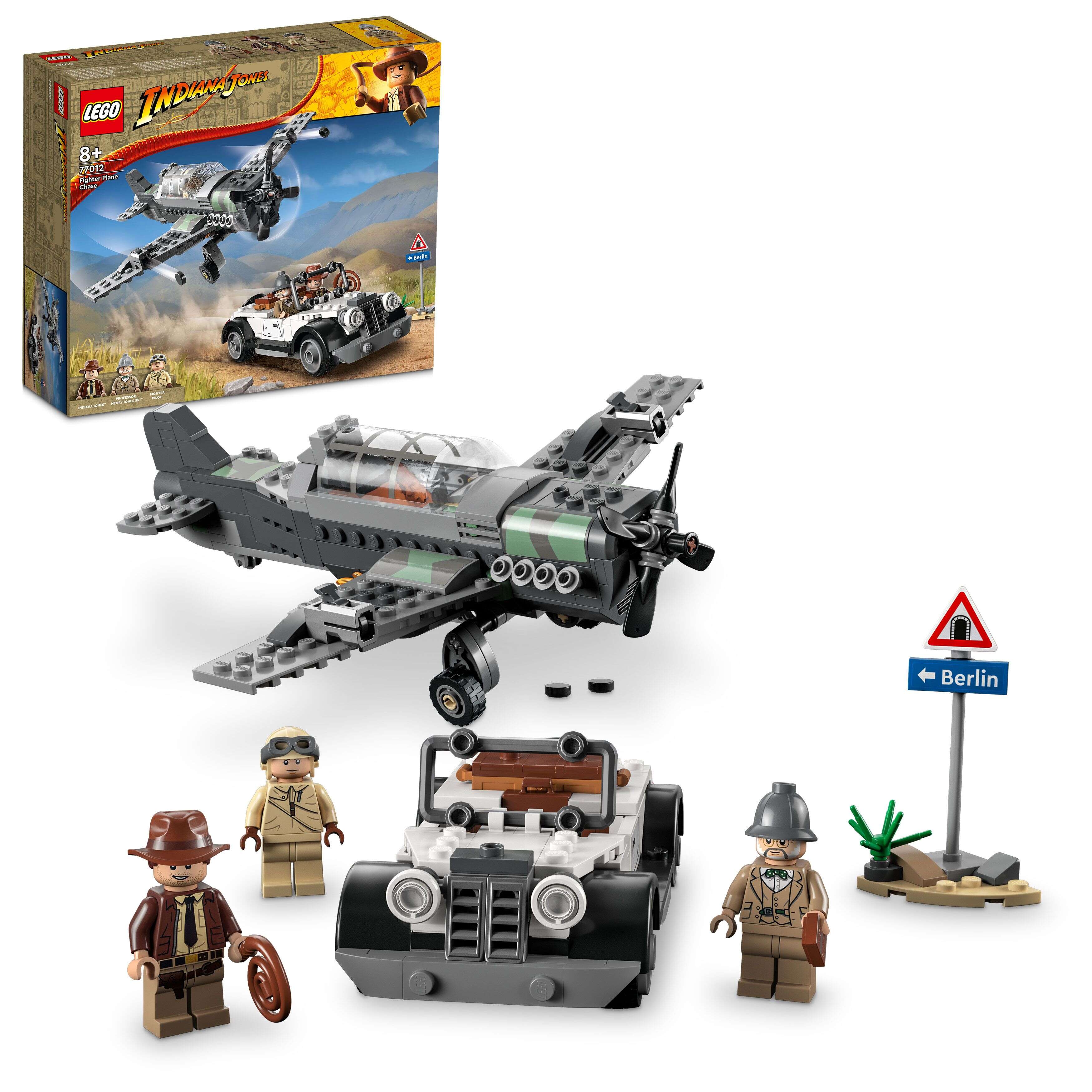 LEGO 77012 Indiana Jones Flucht vor dem Jagdflugzeug, 3 Minifiguren