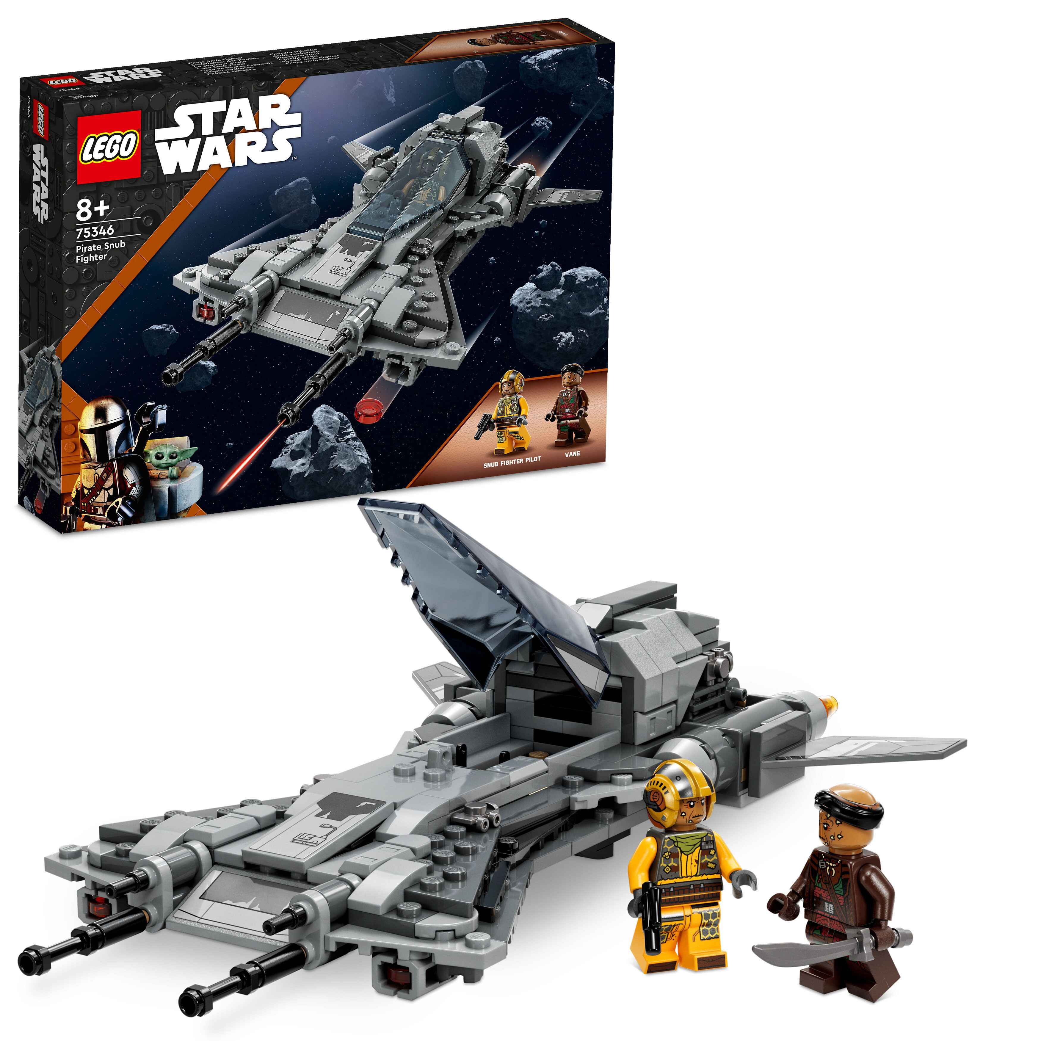 LEGO 75346 Star Wars Snubfighter der Piraten, The Mandalorian, 2 Minifiguren