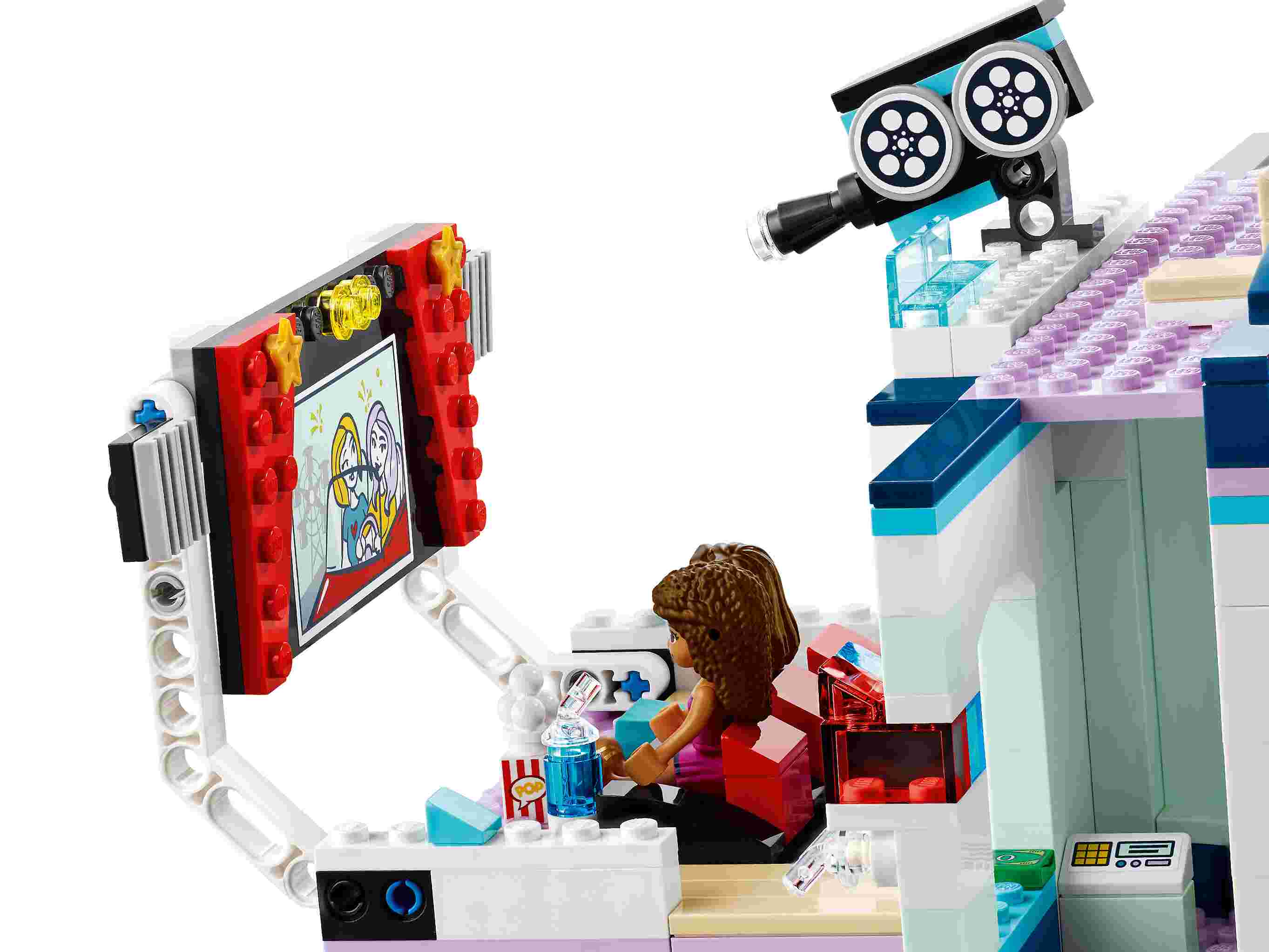 LEGO 41448 Friends Heartlake City Kino Set mit Mini Puppen und Smartphone-Halter