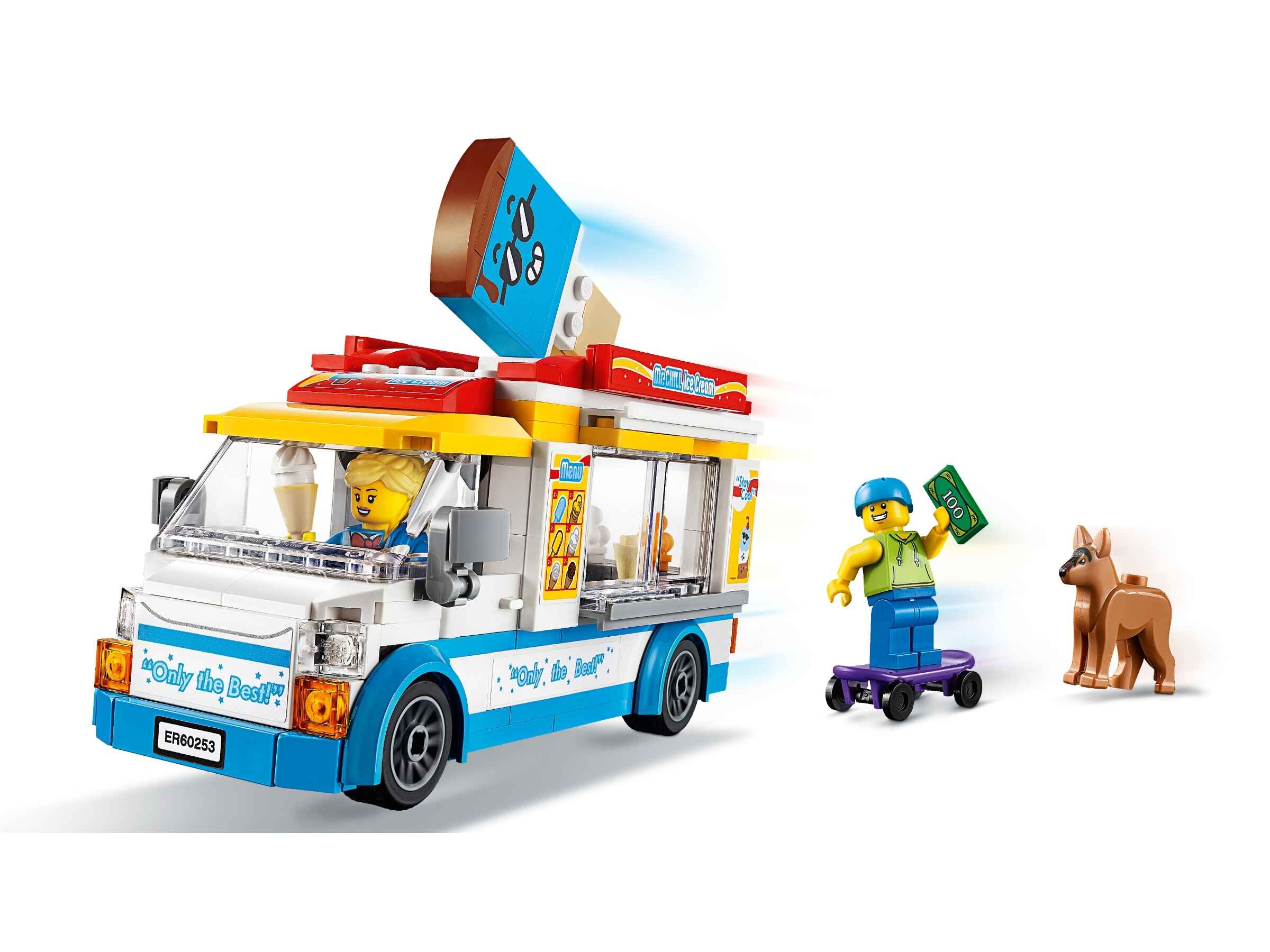 LEGO 60253 City Eiswagen mit Skater- und Hundefigur