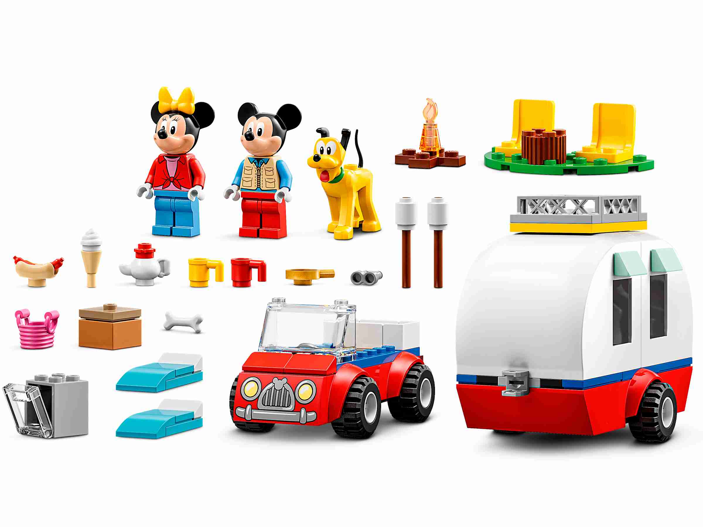 LEGO 10777 Disney Mickys und Minnies Campingausflug, Wohnmobil mit Minnie