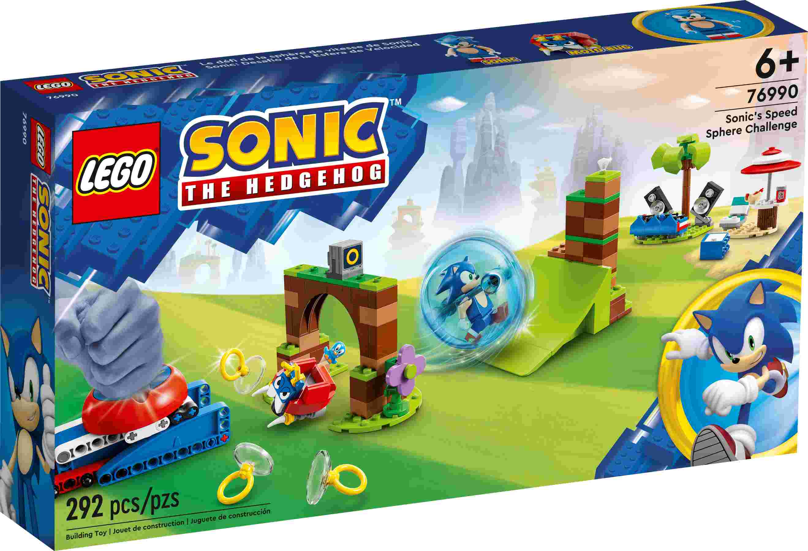 LEGO 76990 Sonic Sonics Kugel-Challenge, Badnik Motobug, Flicky