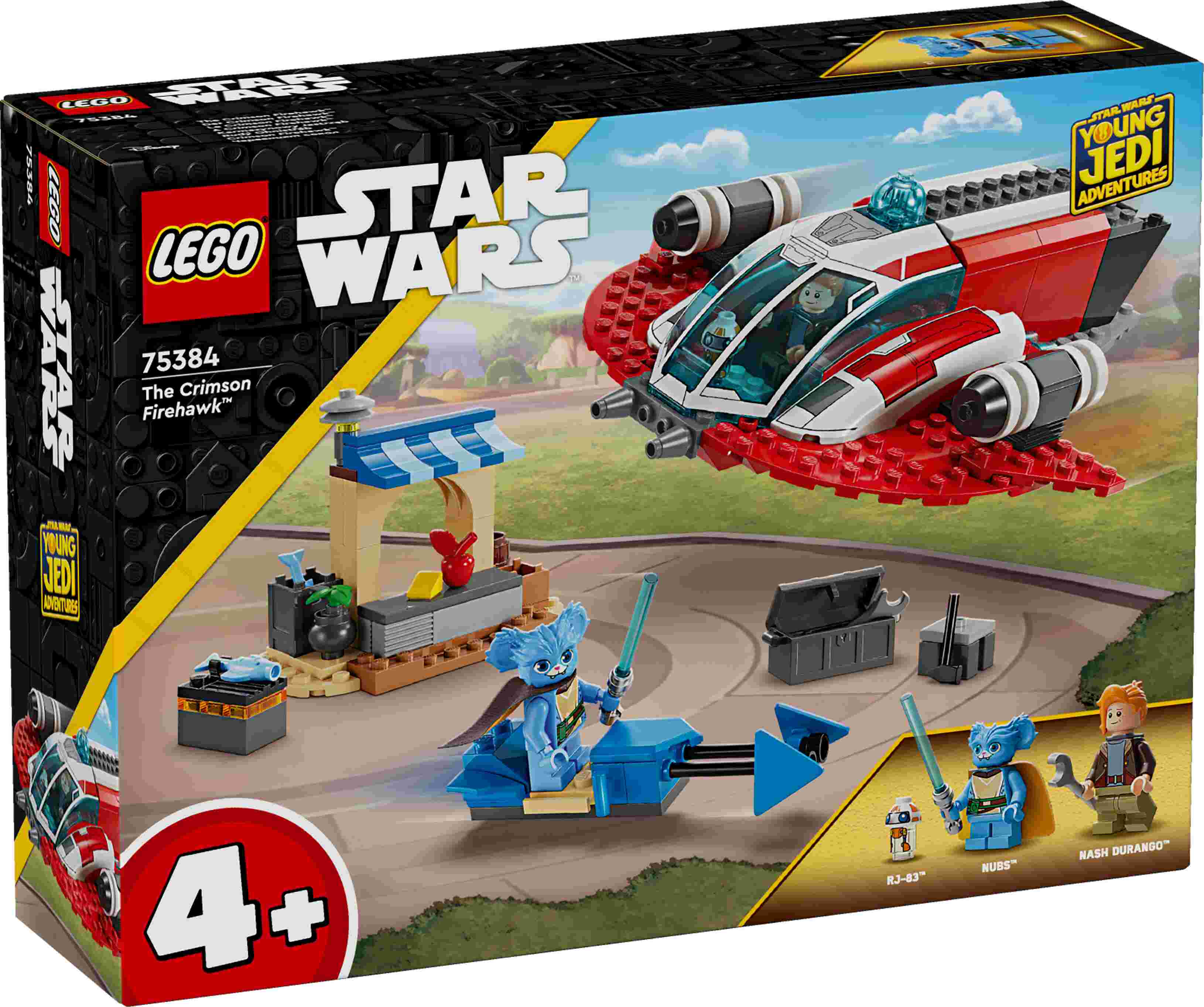 LEGO 75384 StarWars Der Crimson Firehawk, Speeder Bike, 3 Charaktere